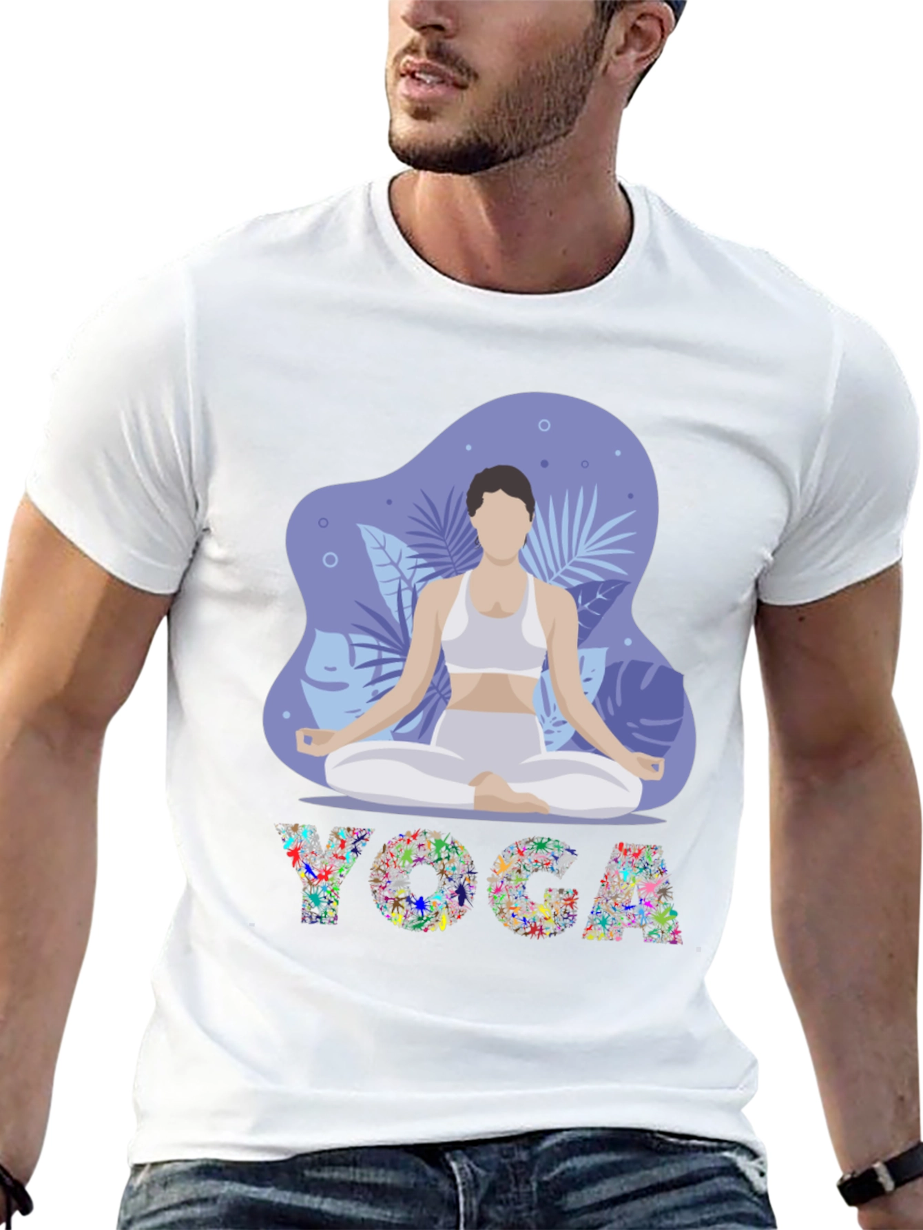 Yoga Meditation T-Shirt - Stylish Relaxed Fit Tee