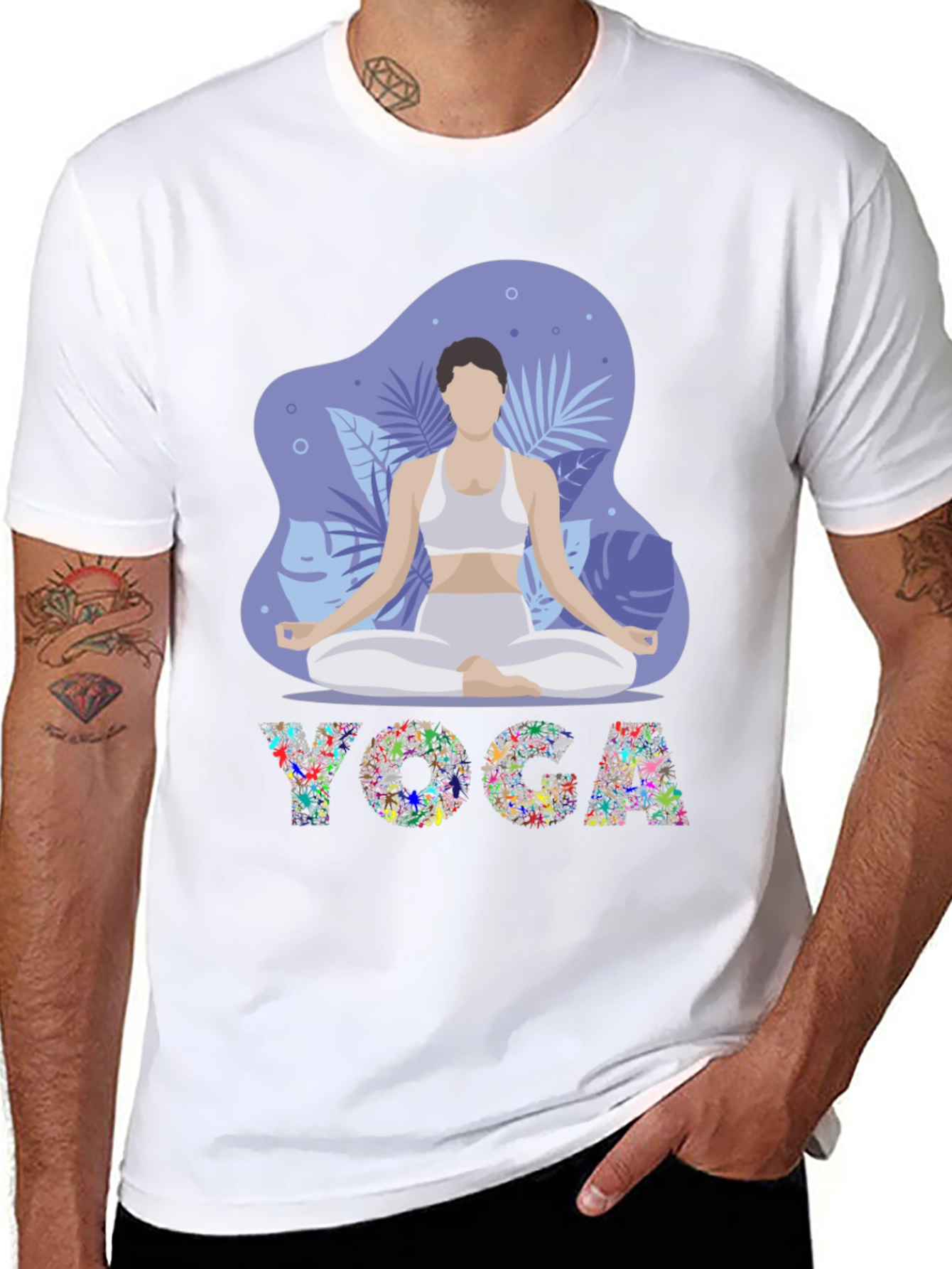 Yoga Meditation T-Shirt - Stylish Relaxed Fit Tee