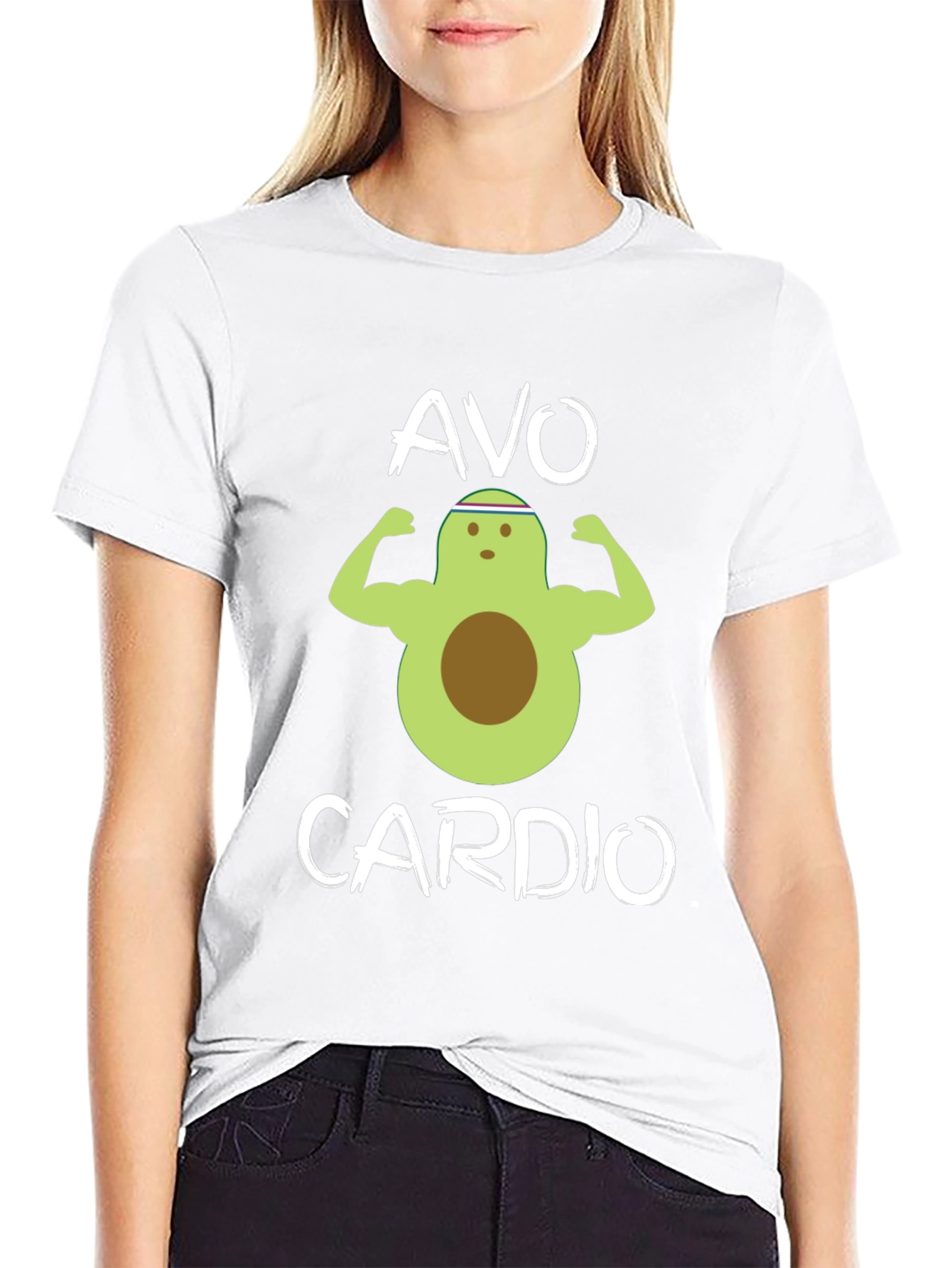 Avo Cardio Black T-Shirt - Gym Humor