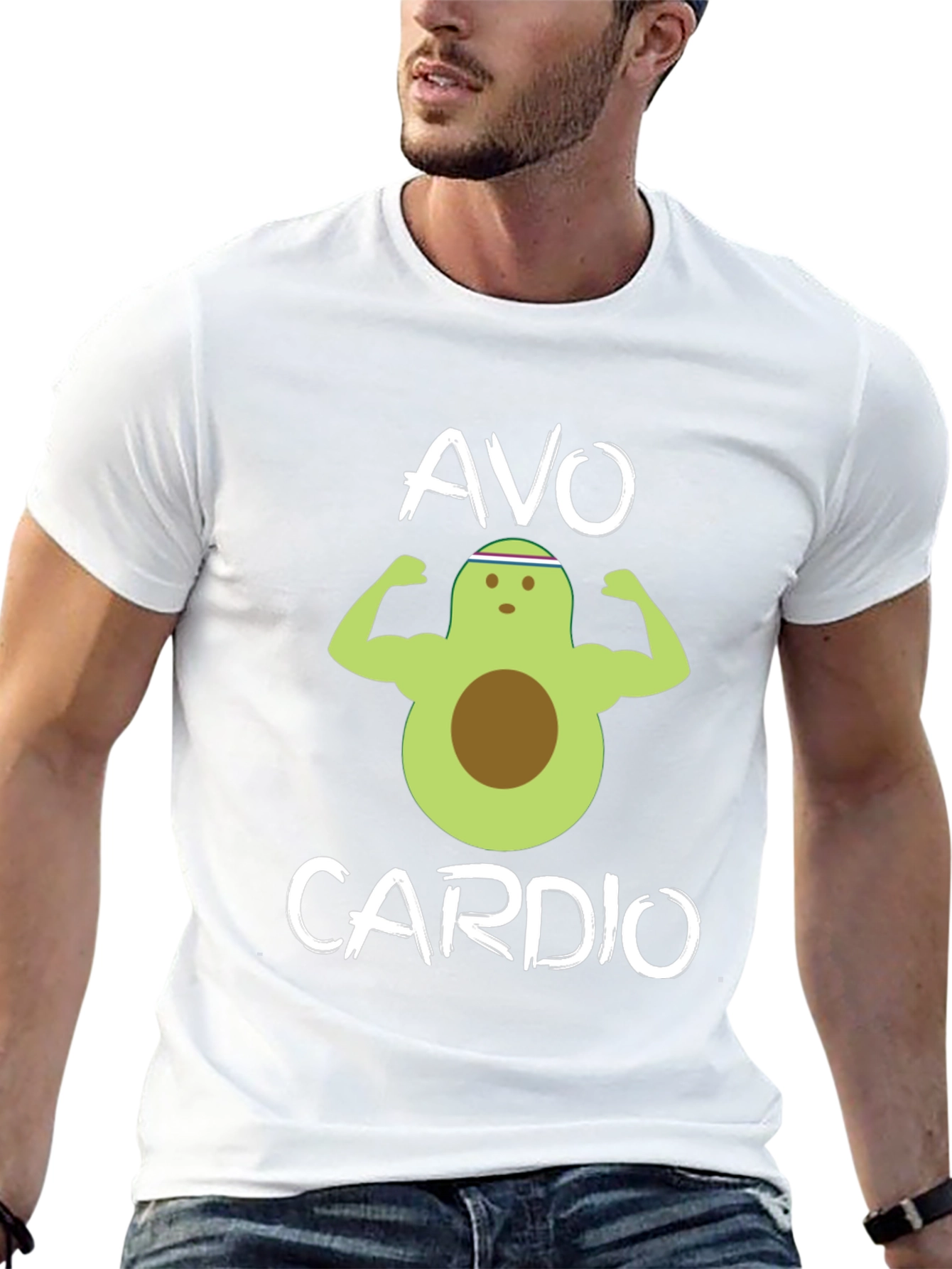 Avo Cardio Black T-Shirt - Gym Humor