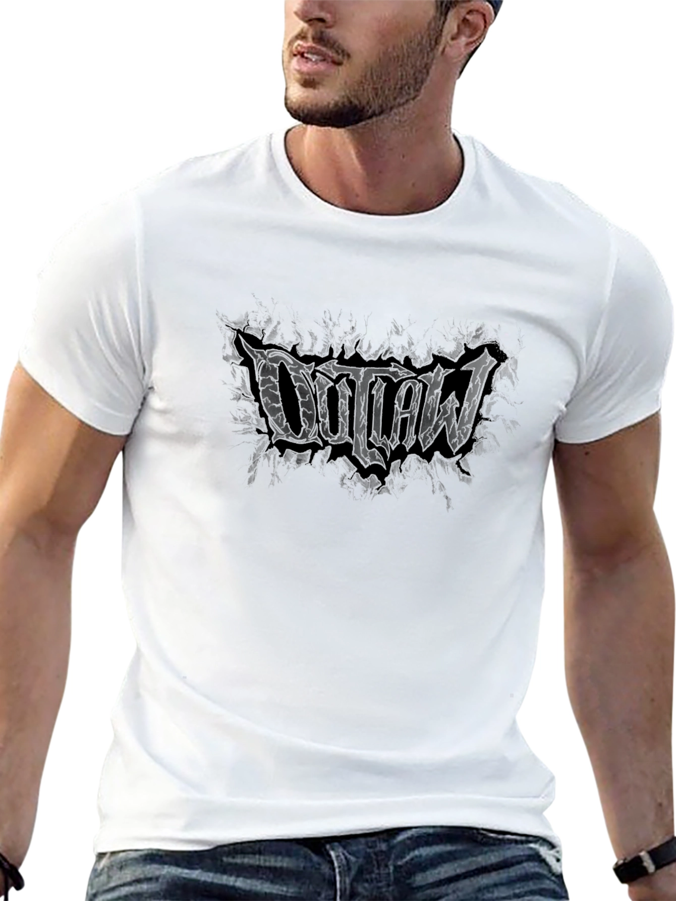 Outlaw Graphic Black T-Shirt