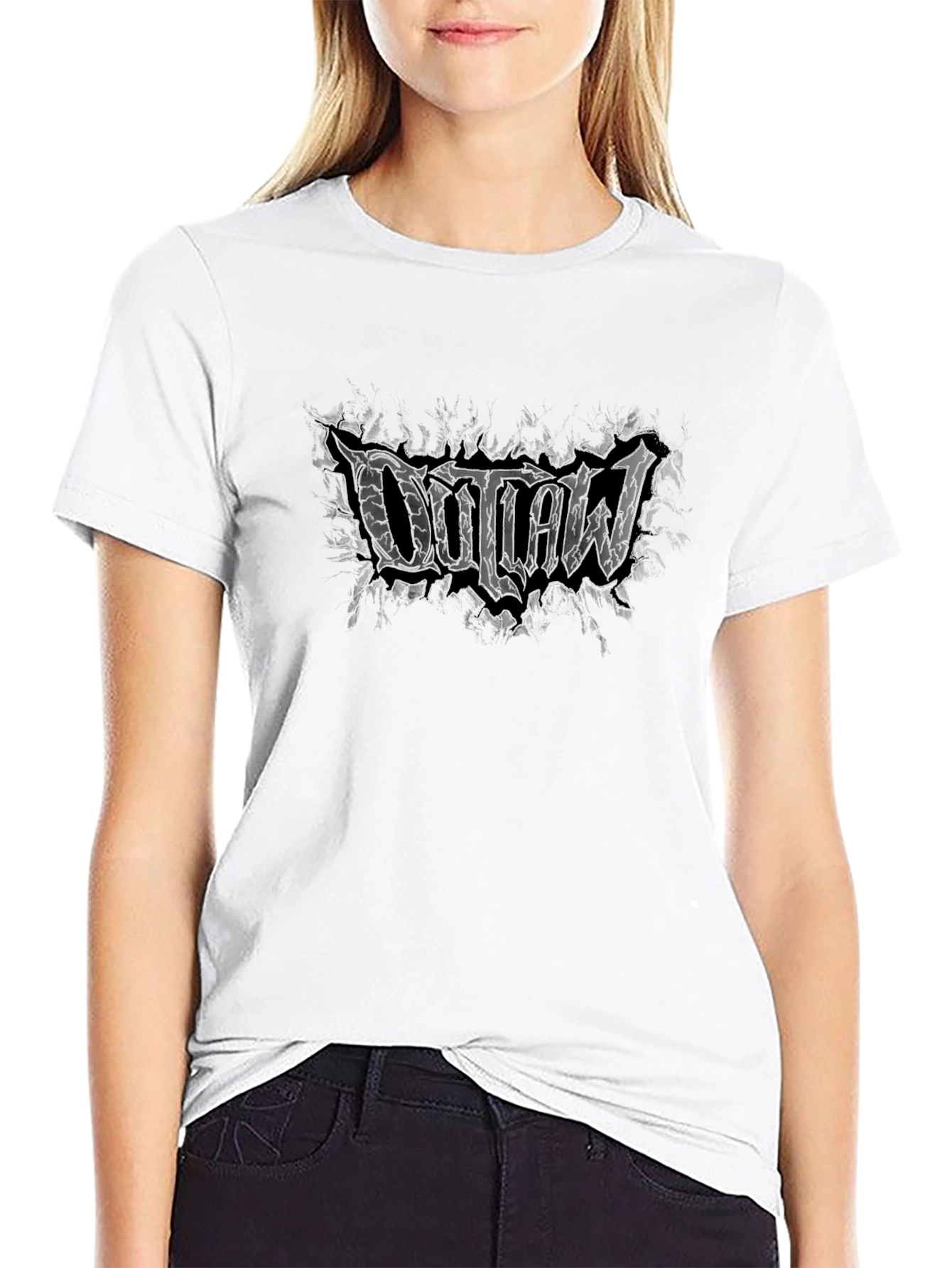 Outlaw Graphic Black T-Shirt