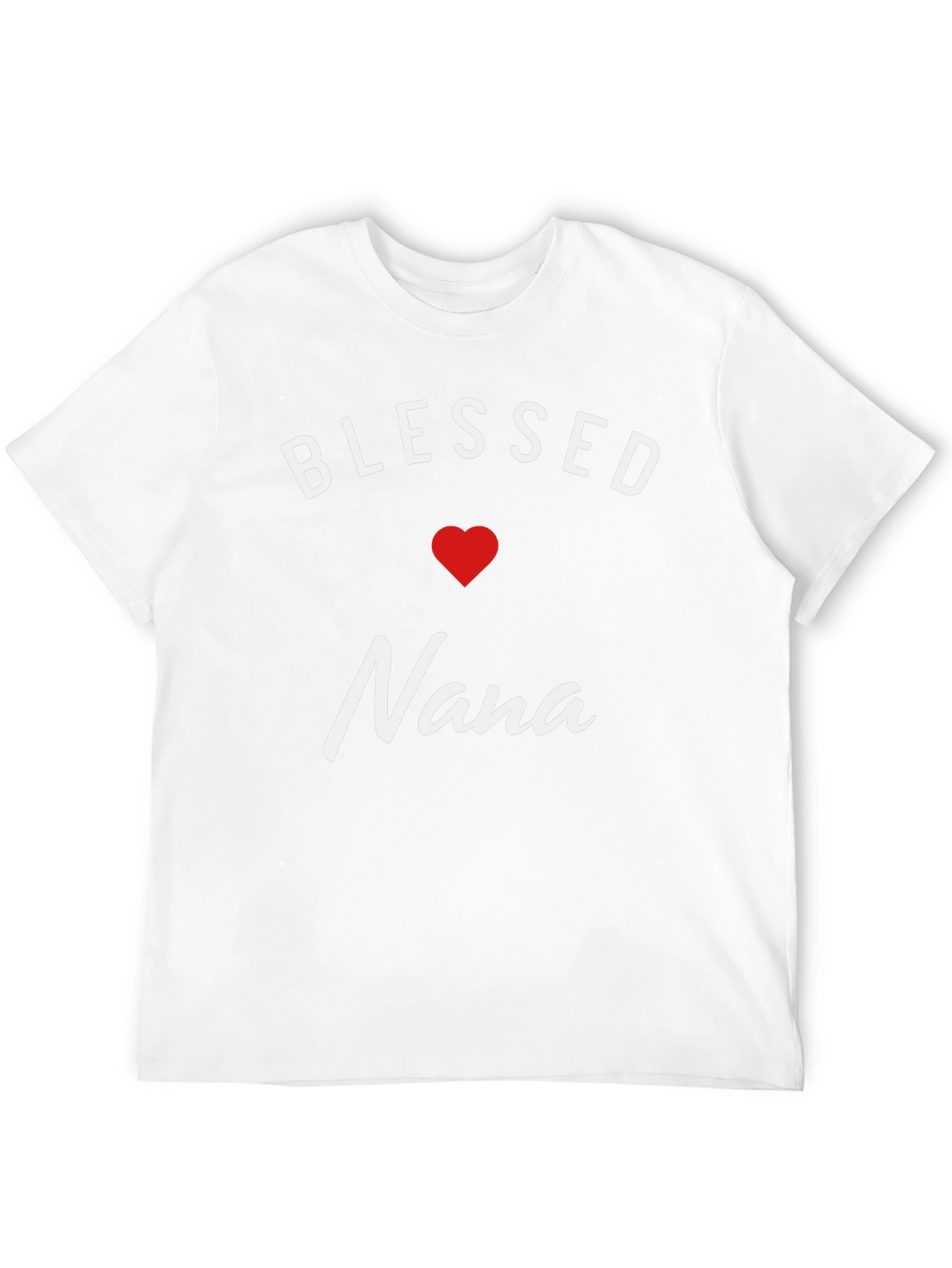 Blessed Nana T-Shirt - Heart Graphic