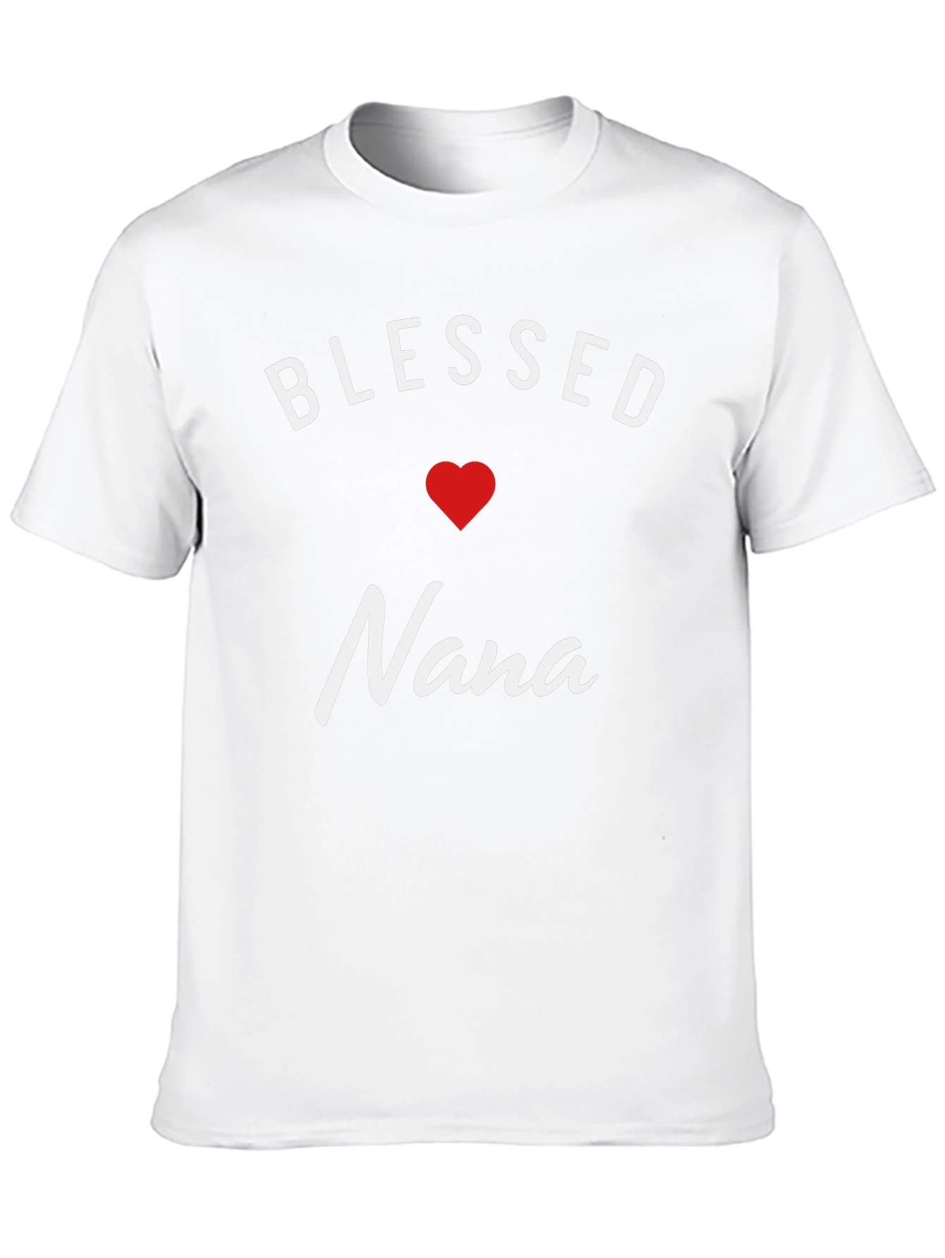 Blessed Nana T-Shirt - Heart Graphic