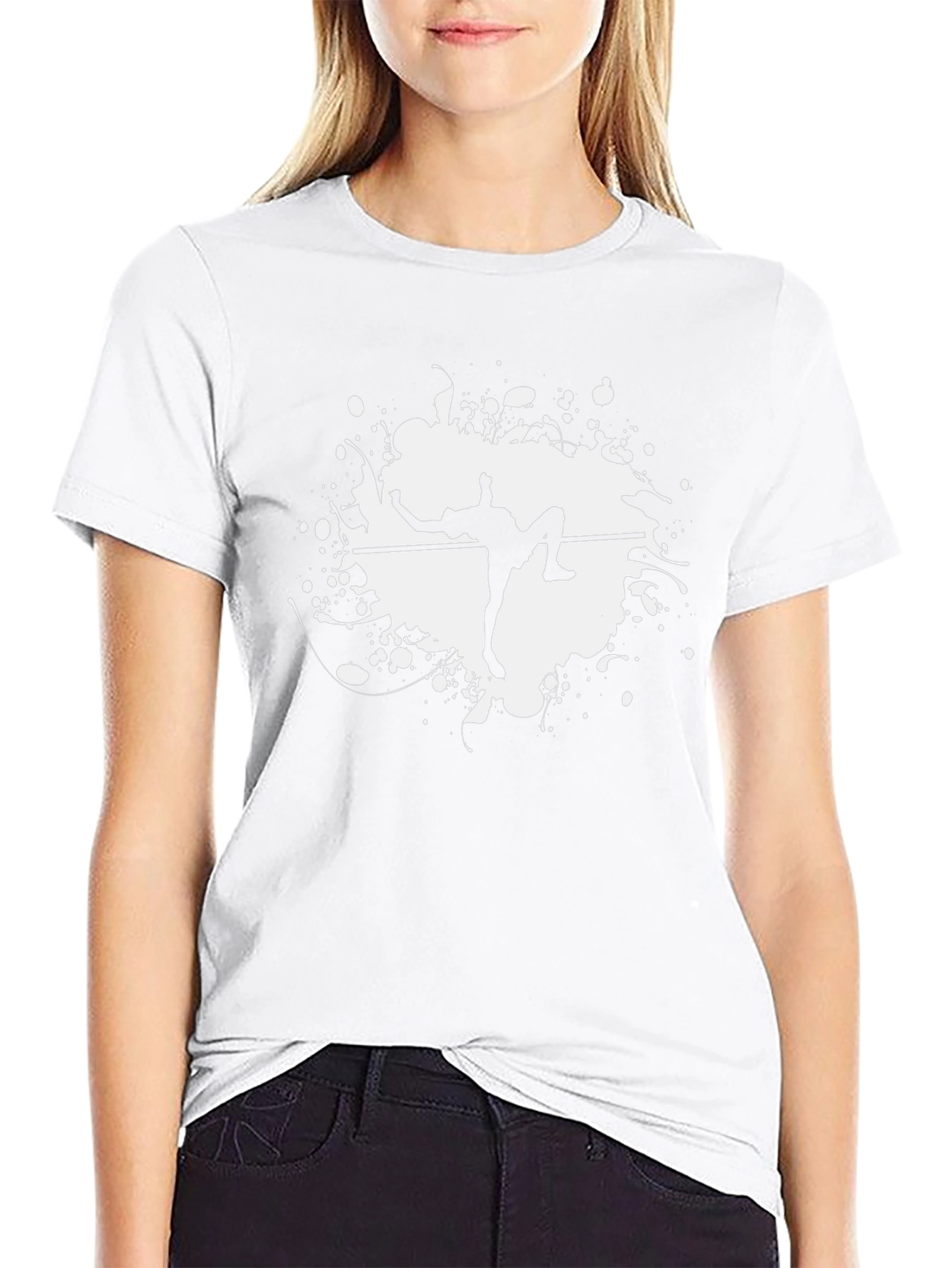 High Jump Athlete Graphic Tee - Cool Black T-Shirt