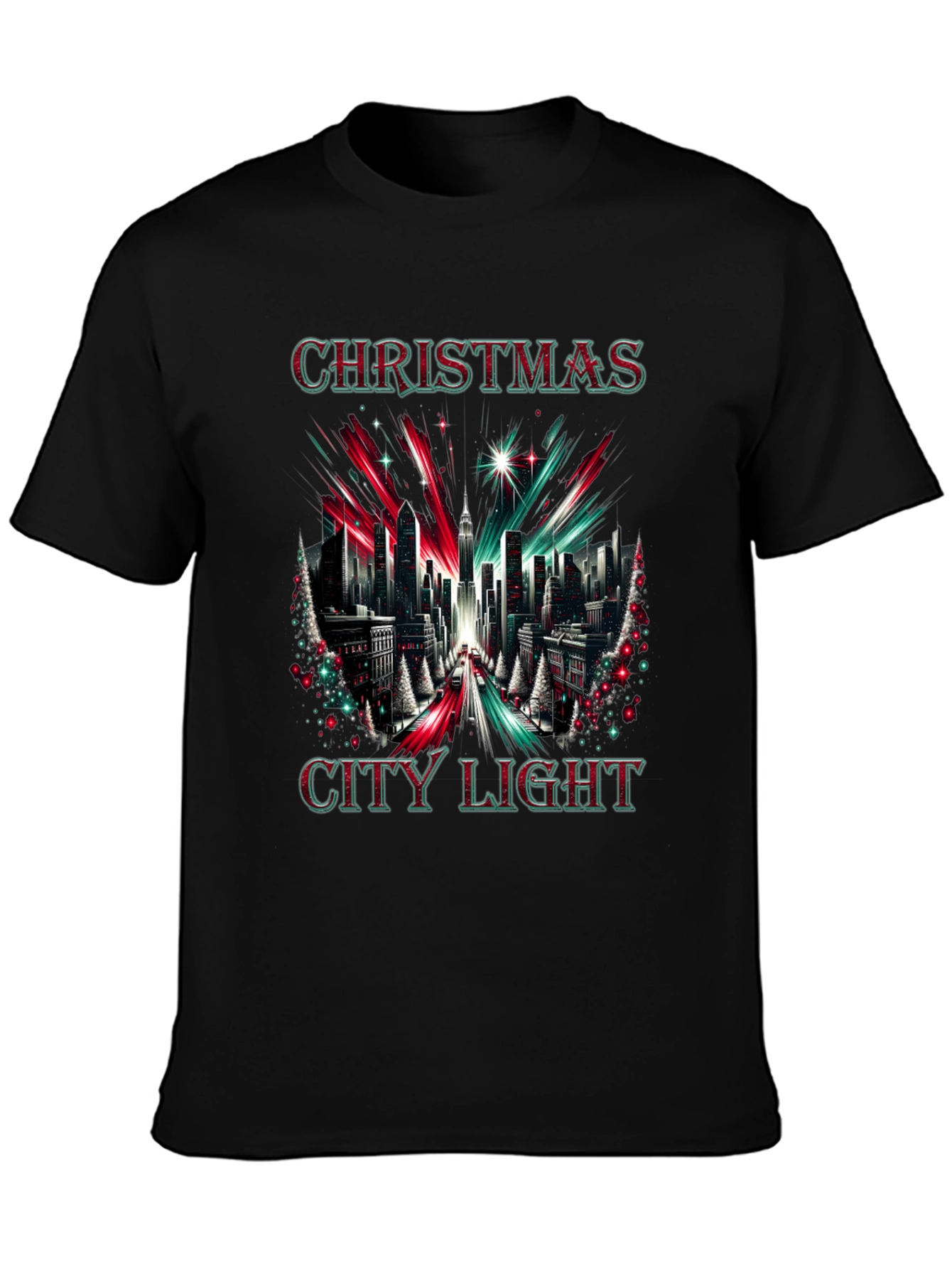 Christmas City Lights Graphic Tee