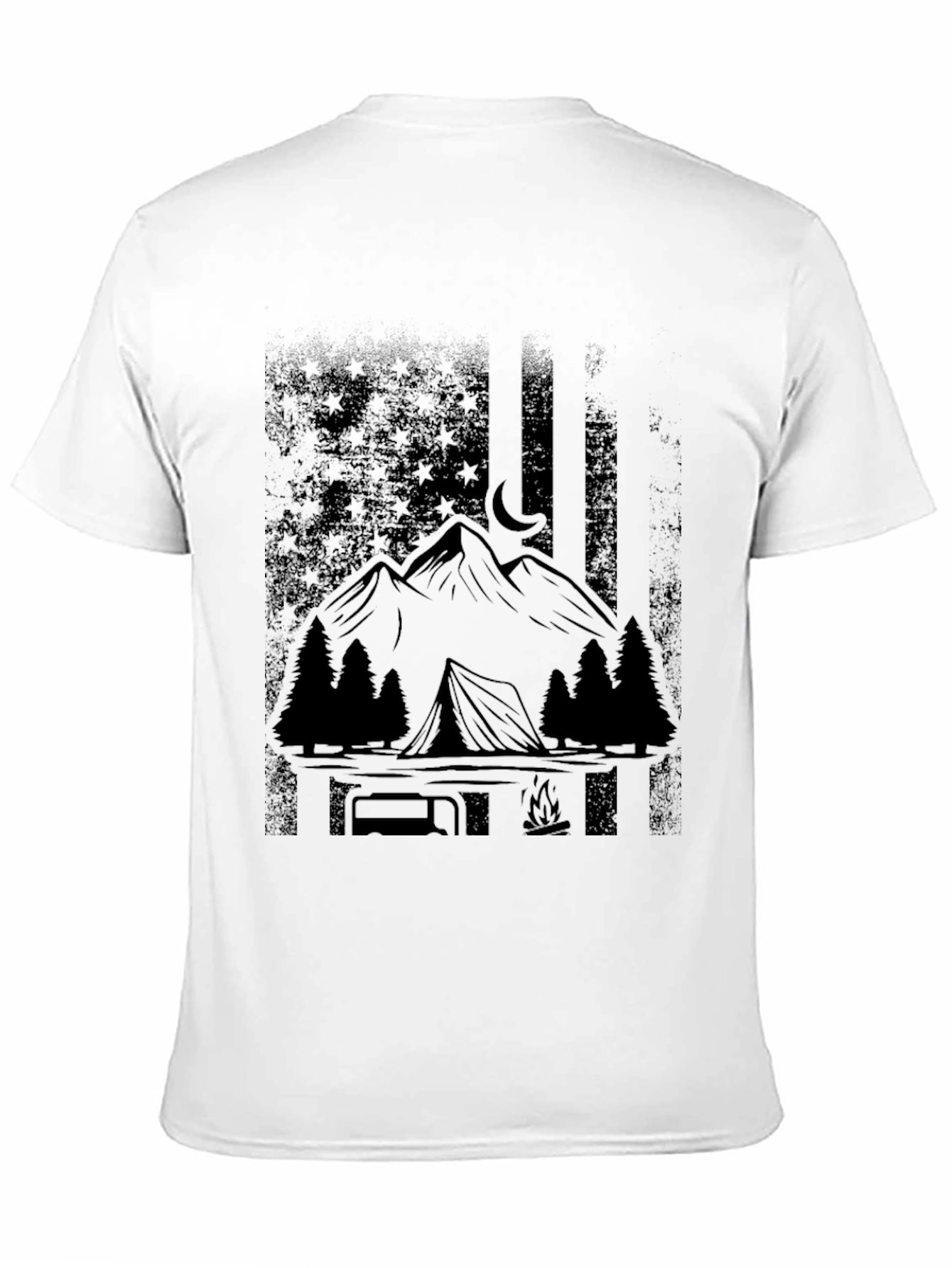 Camping & Mountains Graphic T-Shirt