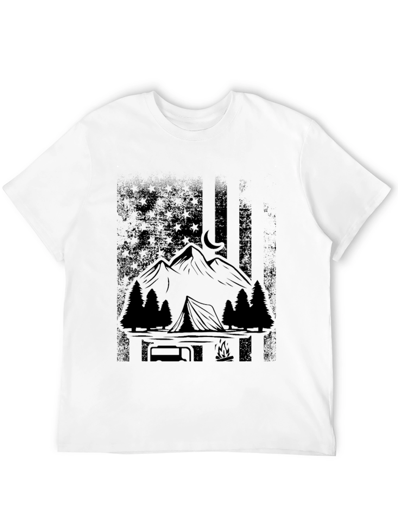 Camping & Mountains Graphic T-Shirt