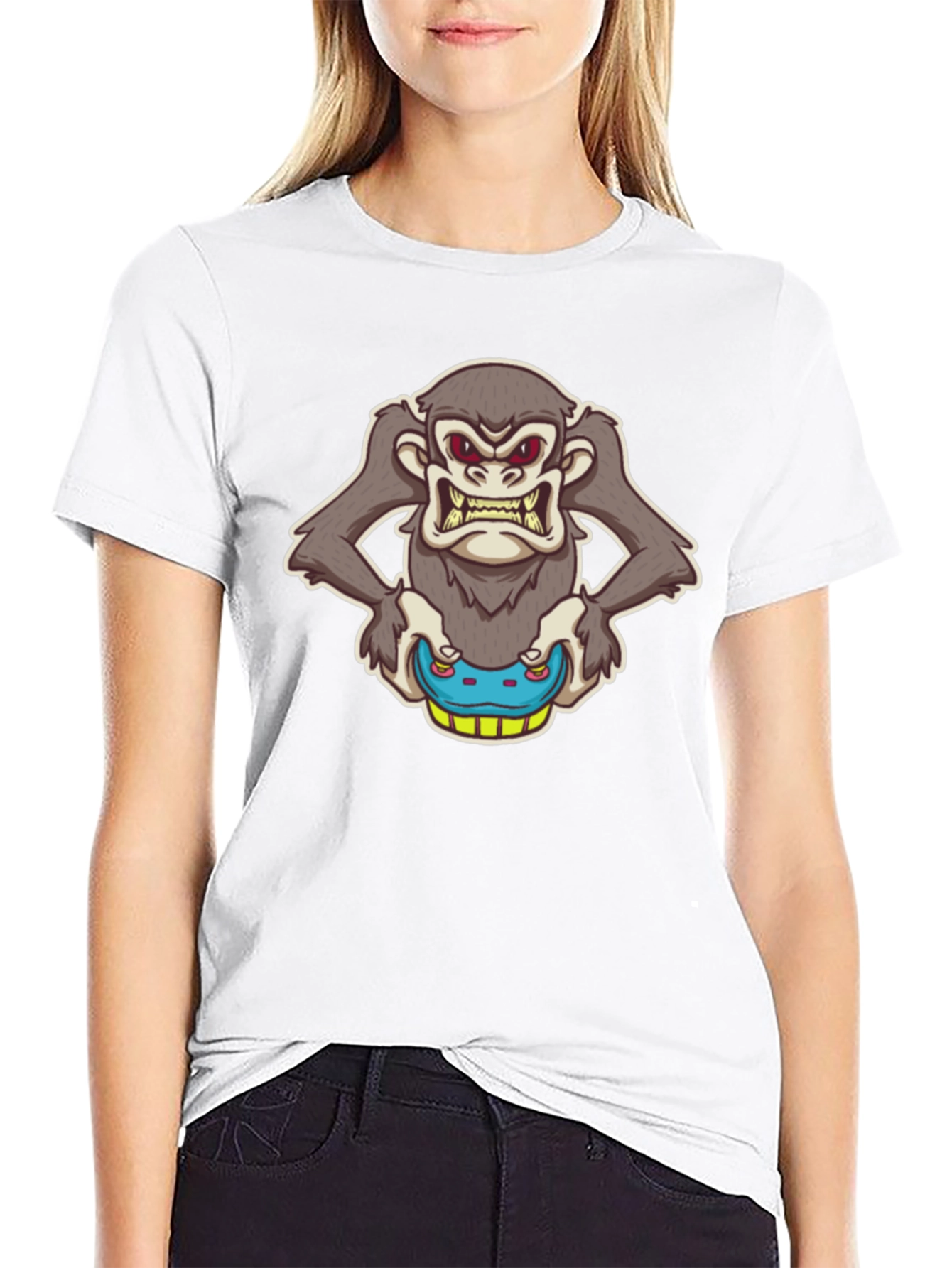 Gamer Monkey Graphic T-Shirt - Cool & Unique!