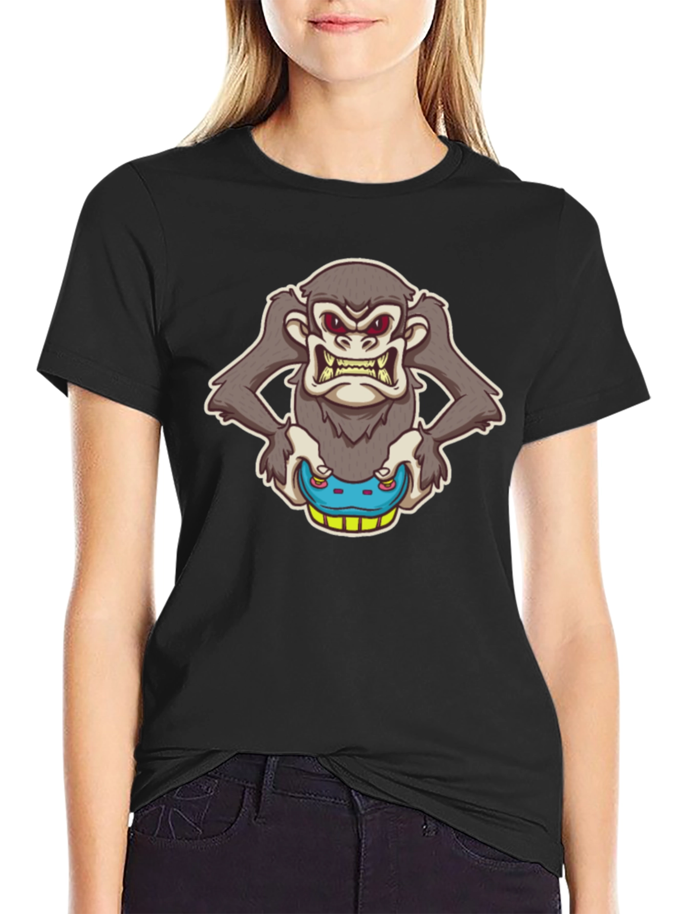Gamer Monkey Graphic T-Shirt - Cool & Unique!