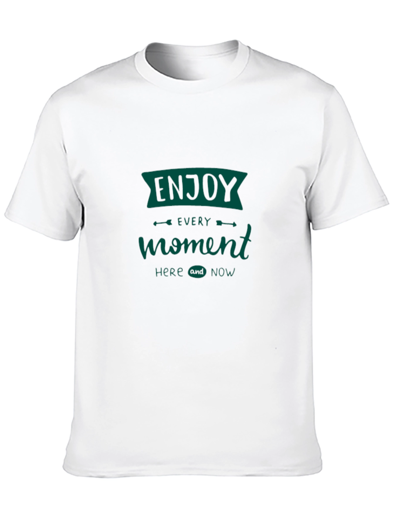Enjoy Every Moment Tee - Black Graphic T-Shirt