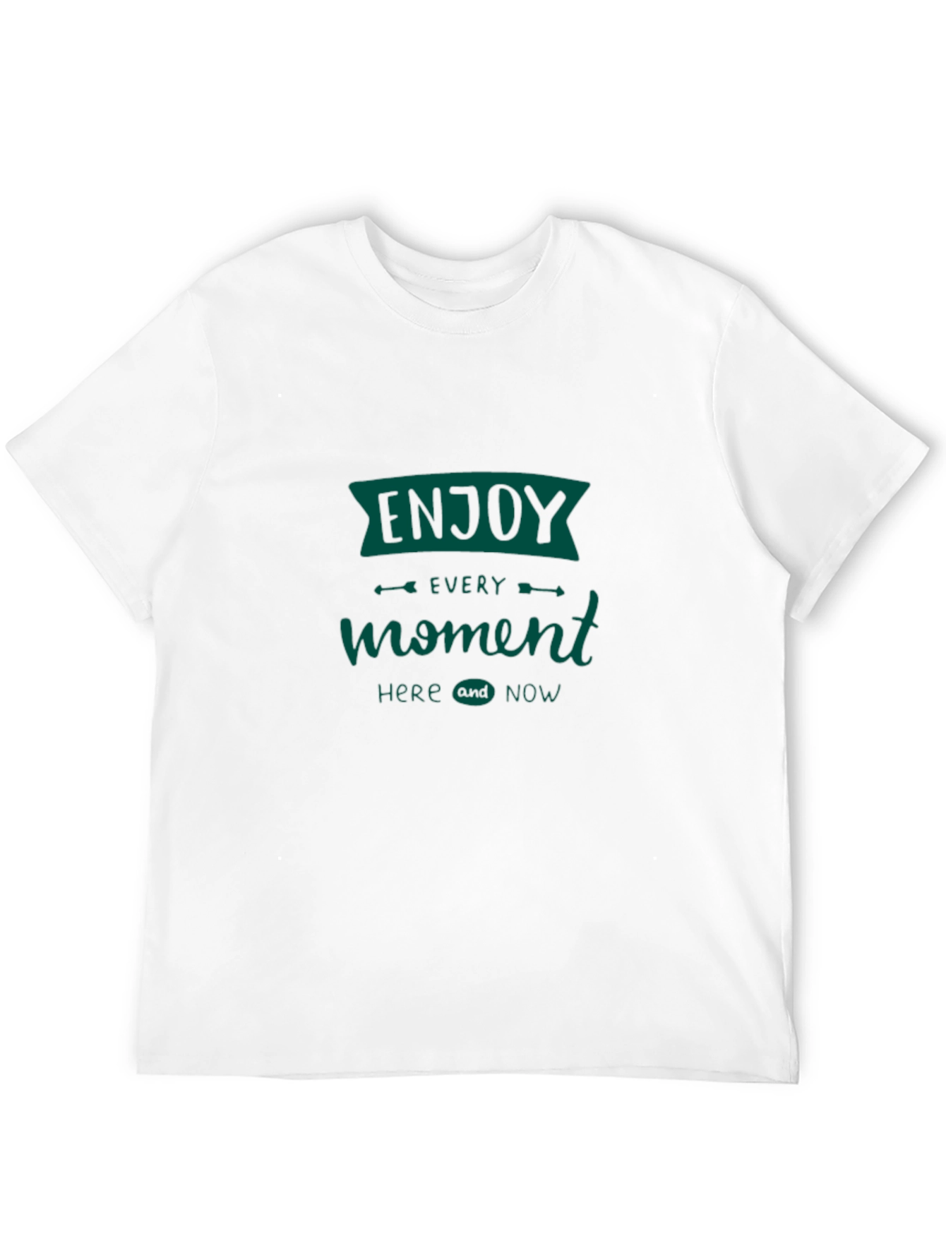Enjoy Every Moment Tee - Black Graphic T-Shirt