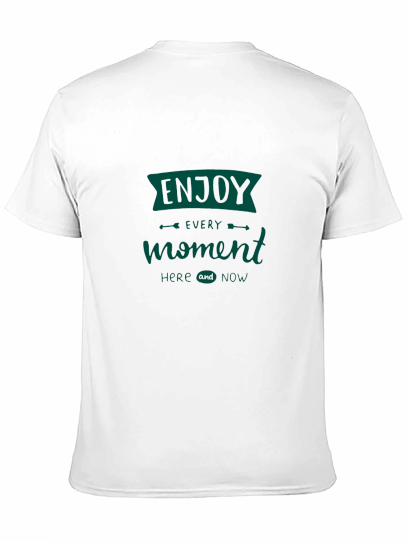 Enjoy Every Moment Tee - Black Graphic T-Shirt