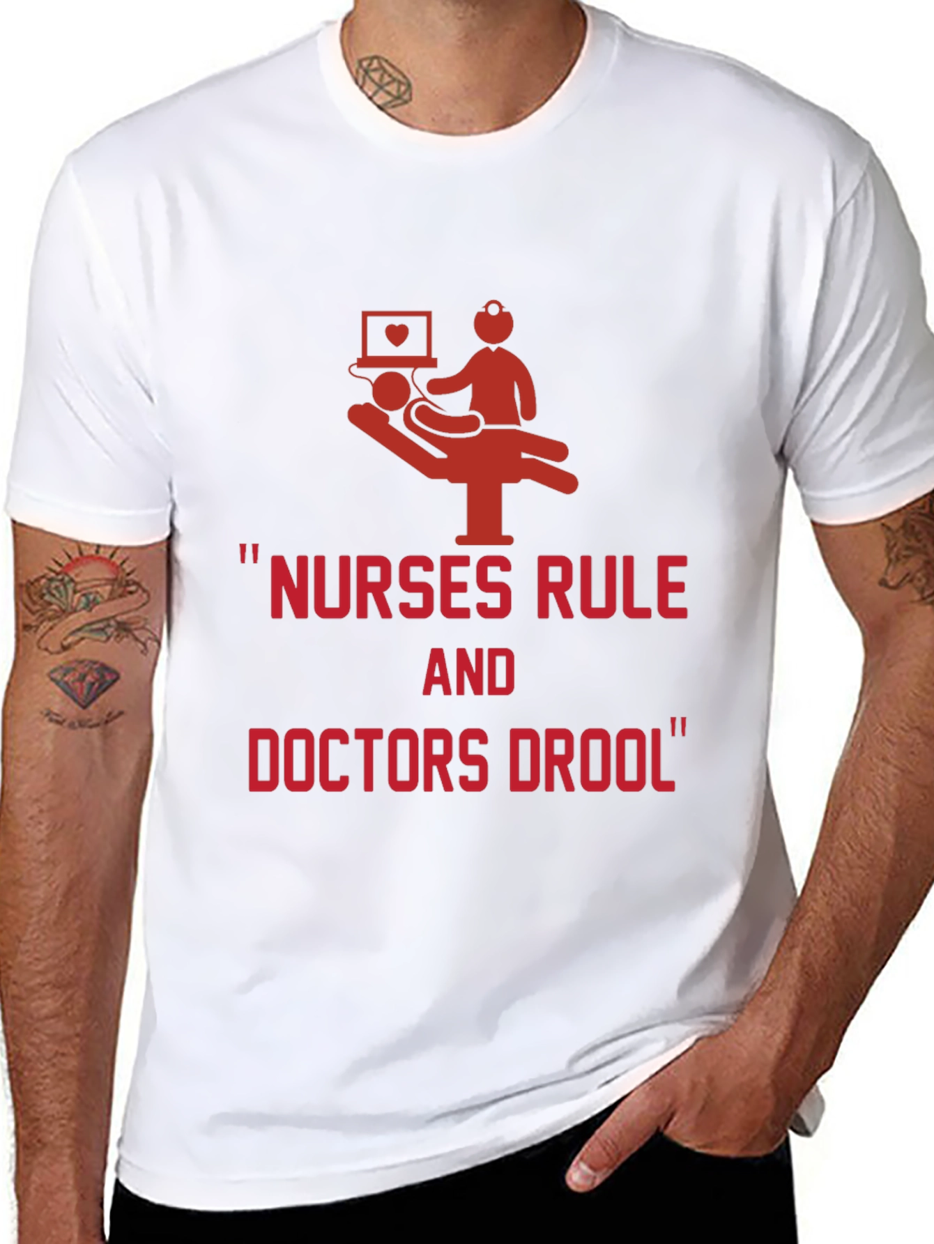 Nurses Rule Doctors Drool Graphic Tee