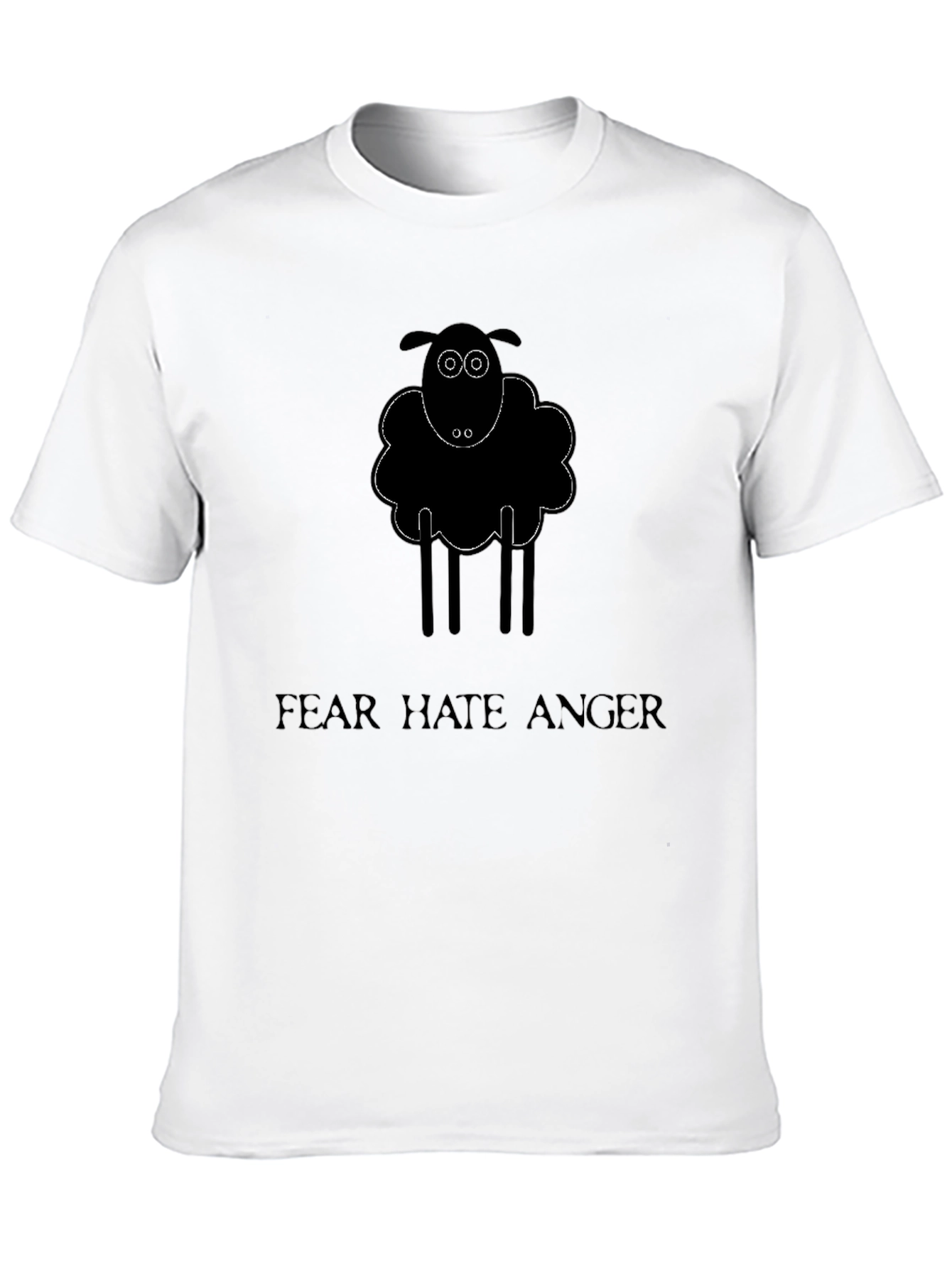 Black Sheep Graphic Tee - Fear Hate Anger