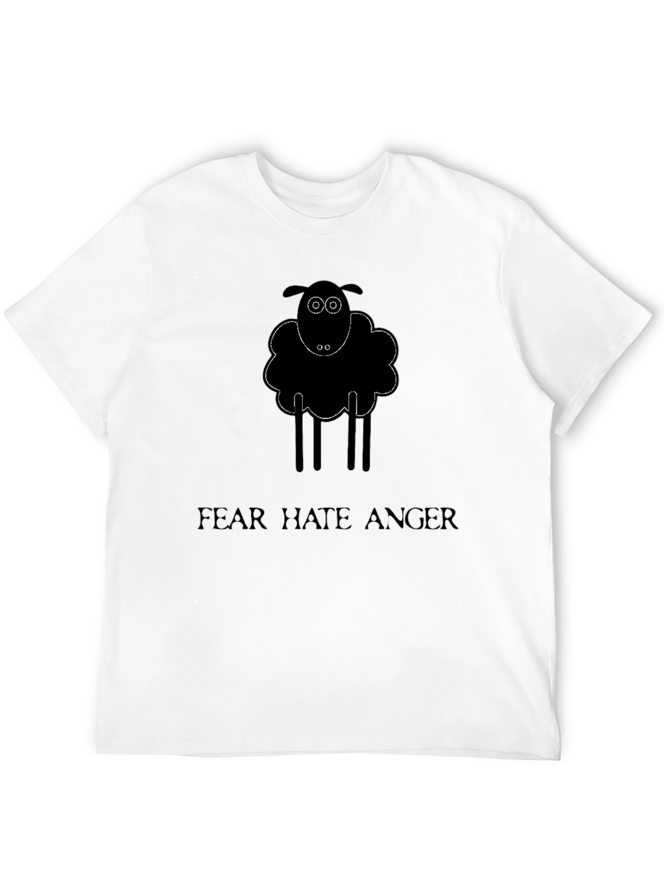 Black Sheep Graphic Tee - Fear Hate Anger