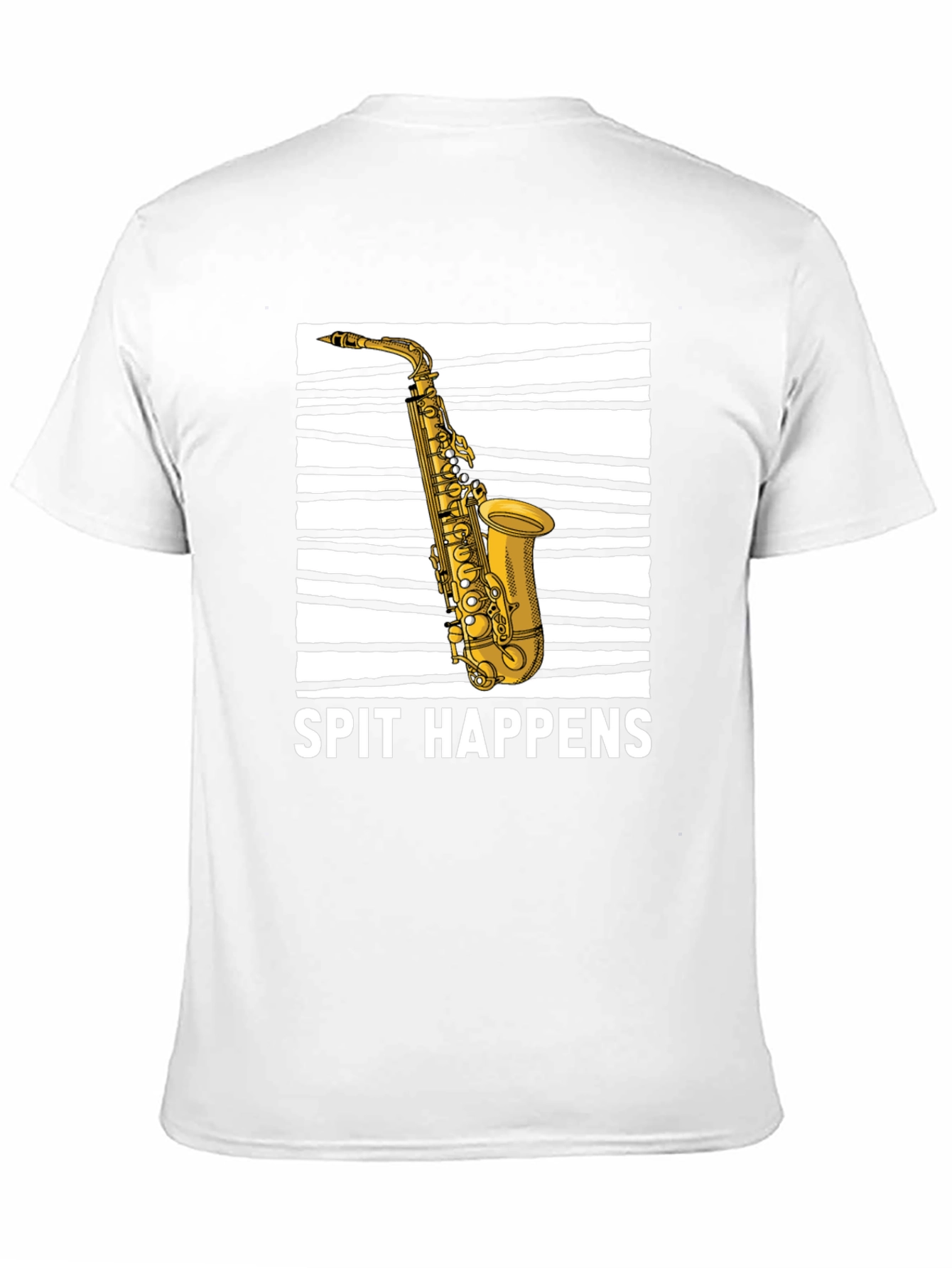 Spit Happens Saxophone Graphic Tee