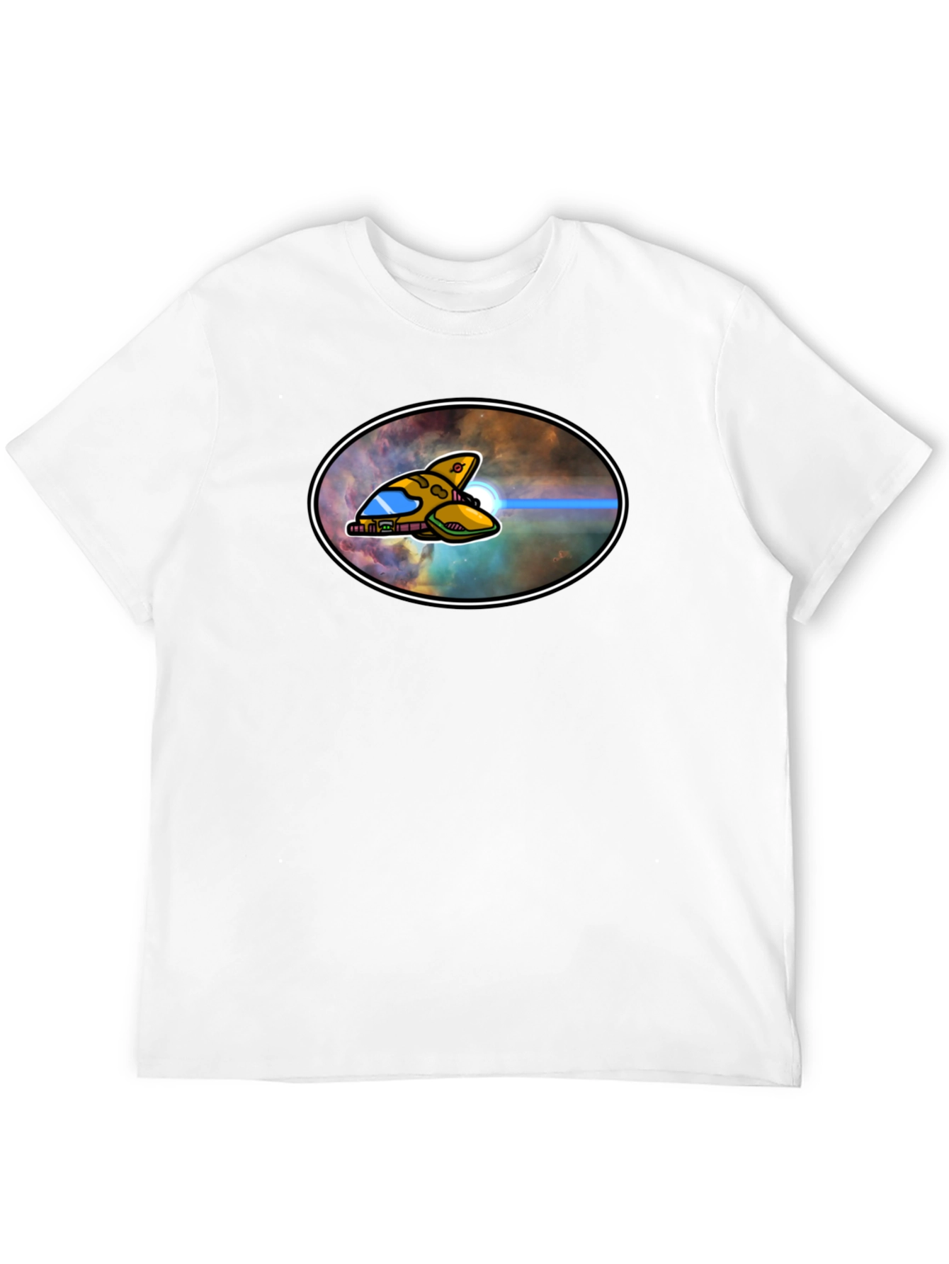 Sci-Fi Spaceship Graphic T-Shirt