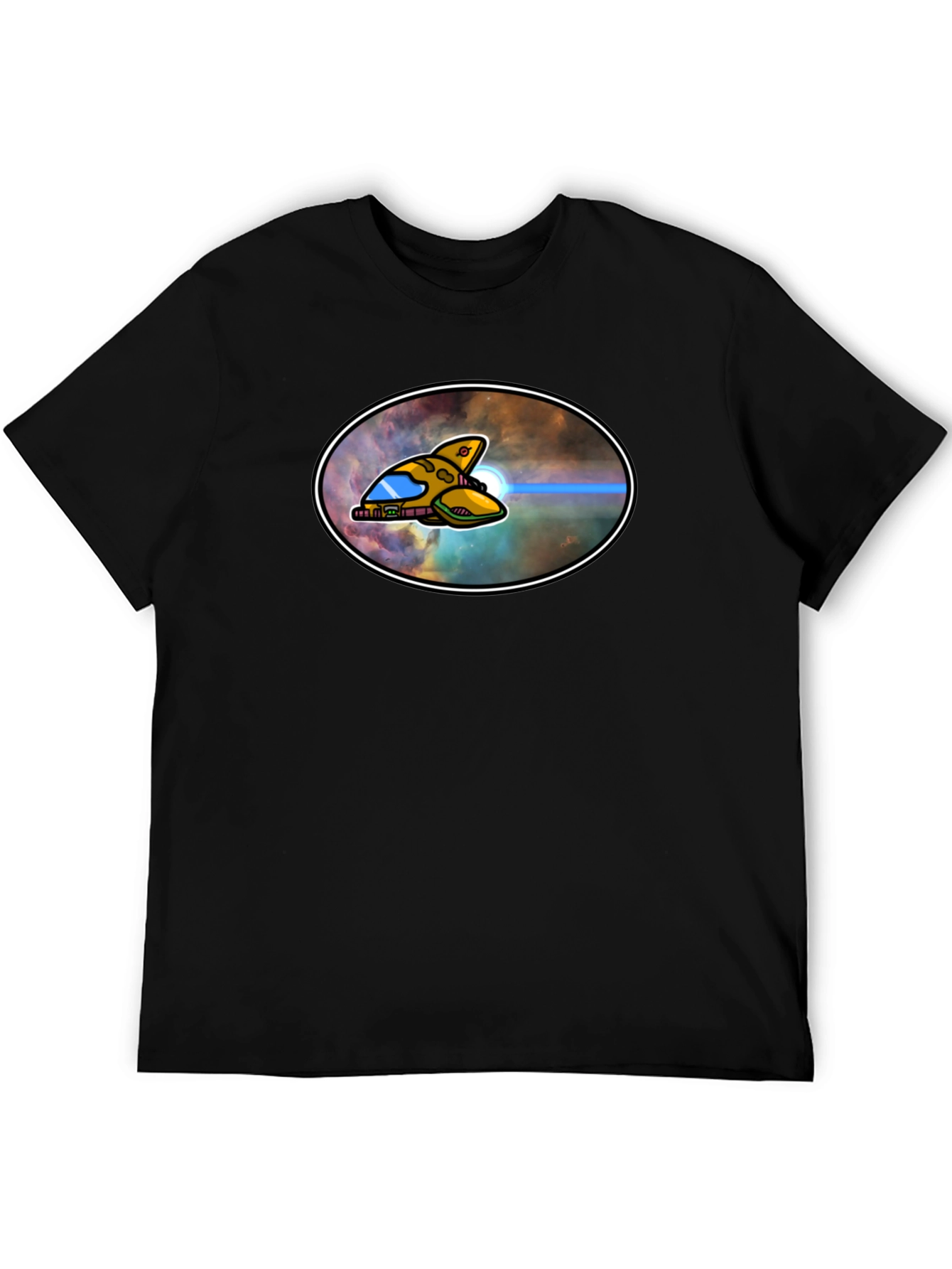 Sci-Fi Spaceship Graphic T-Shirt