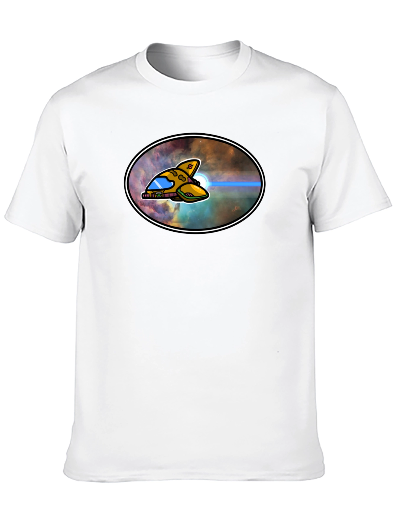Sci-Fi Spaceship Graphic T-Shirt