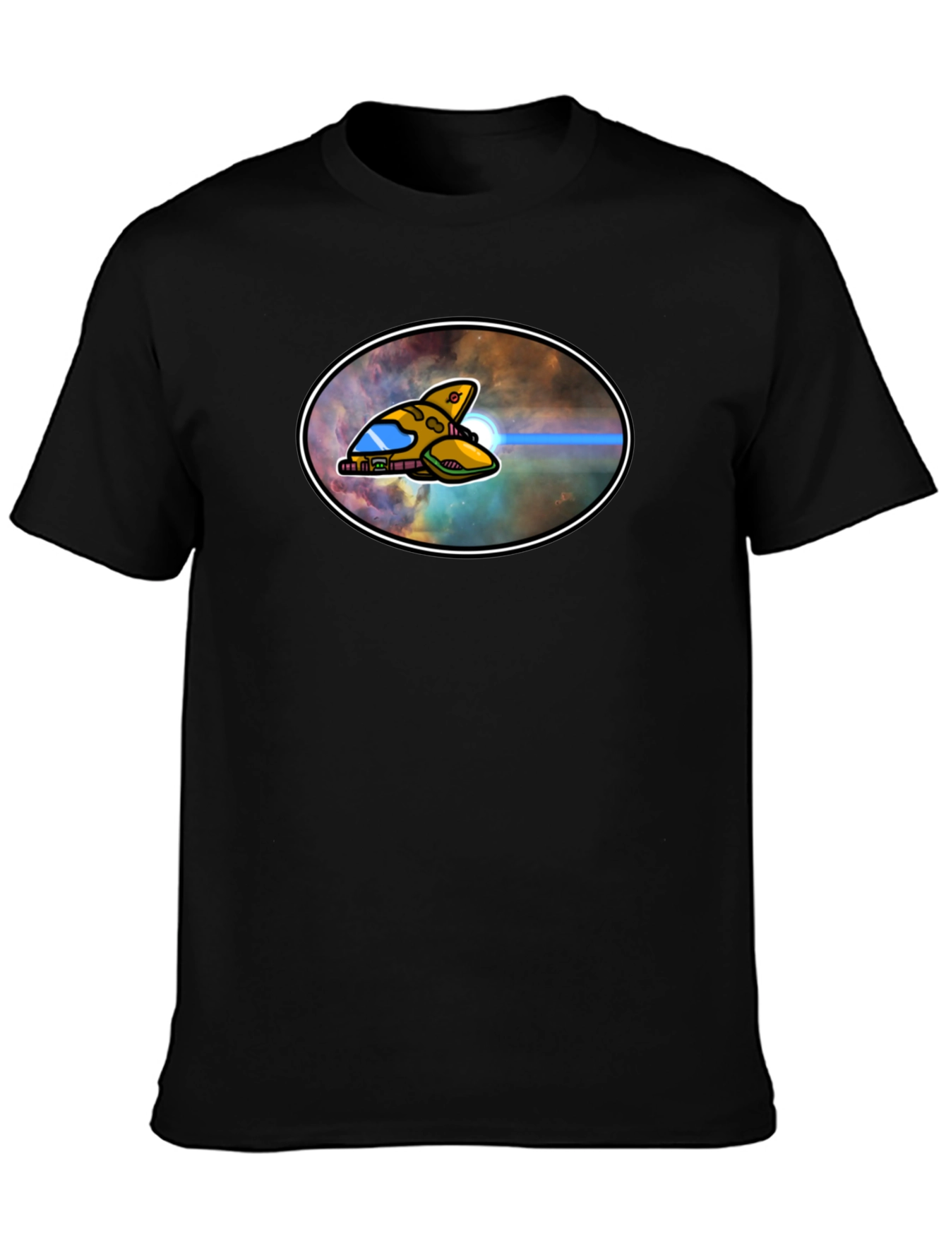 Sci-Fi Spaceship Graphic T-Shirt