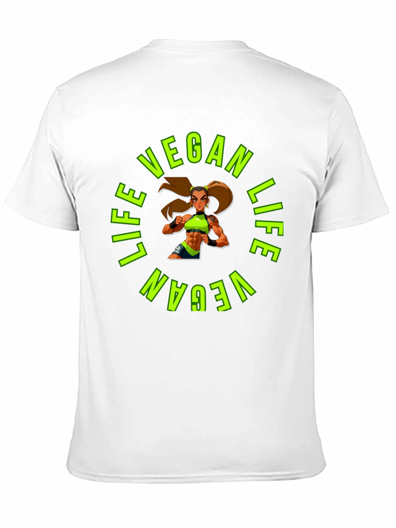 Vegan Life Graphic Tee - Black T-Shirt