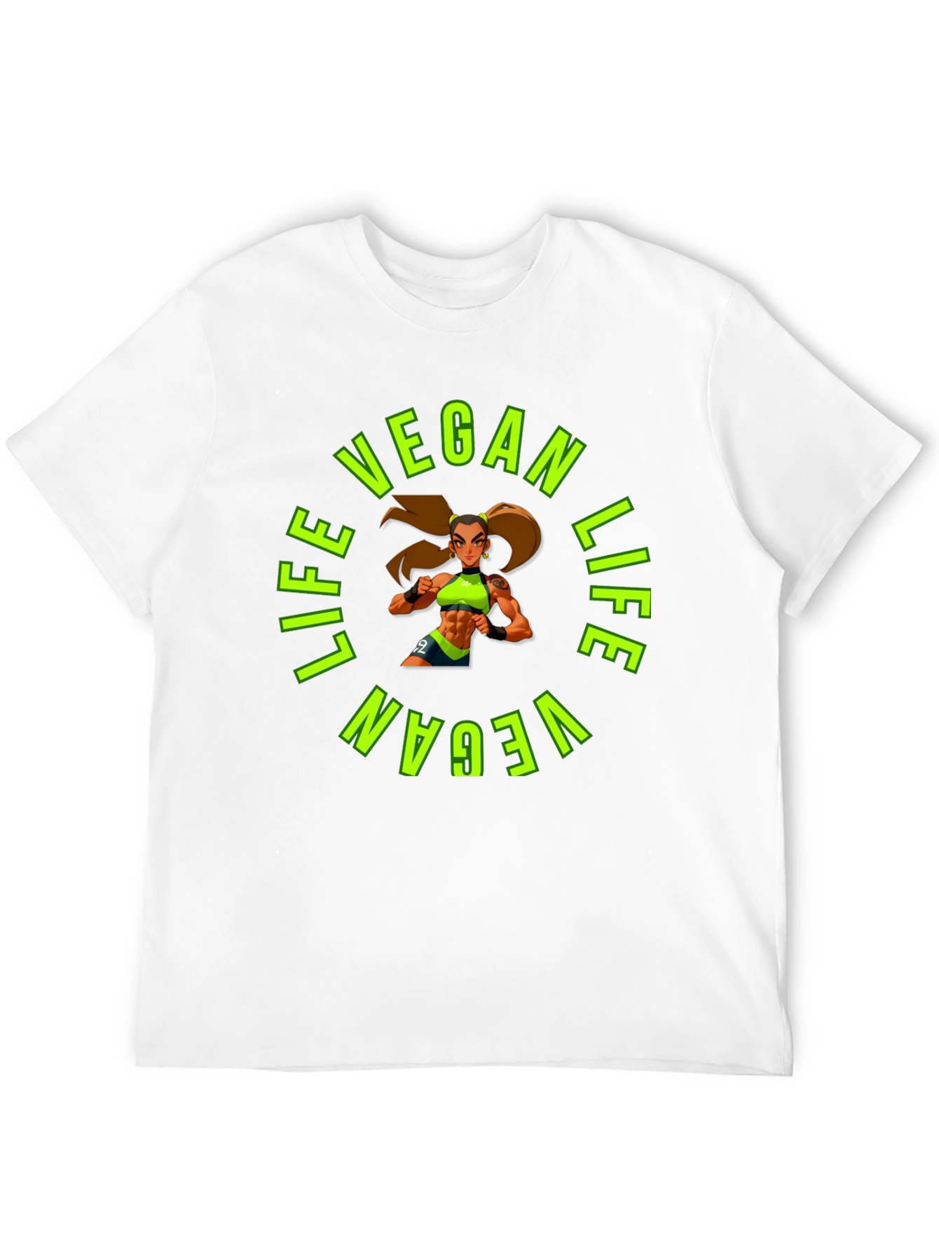 Vegan Life Graphic Tee - Black T-Shirt