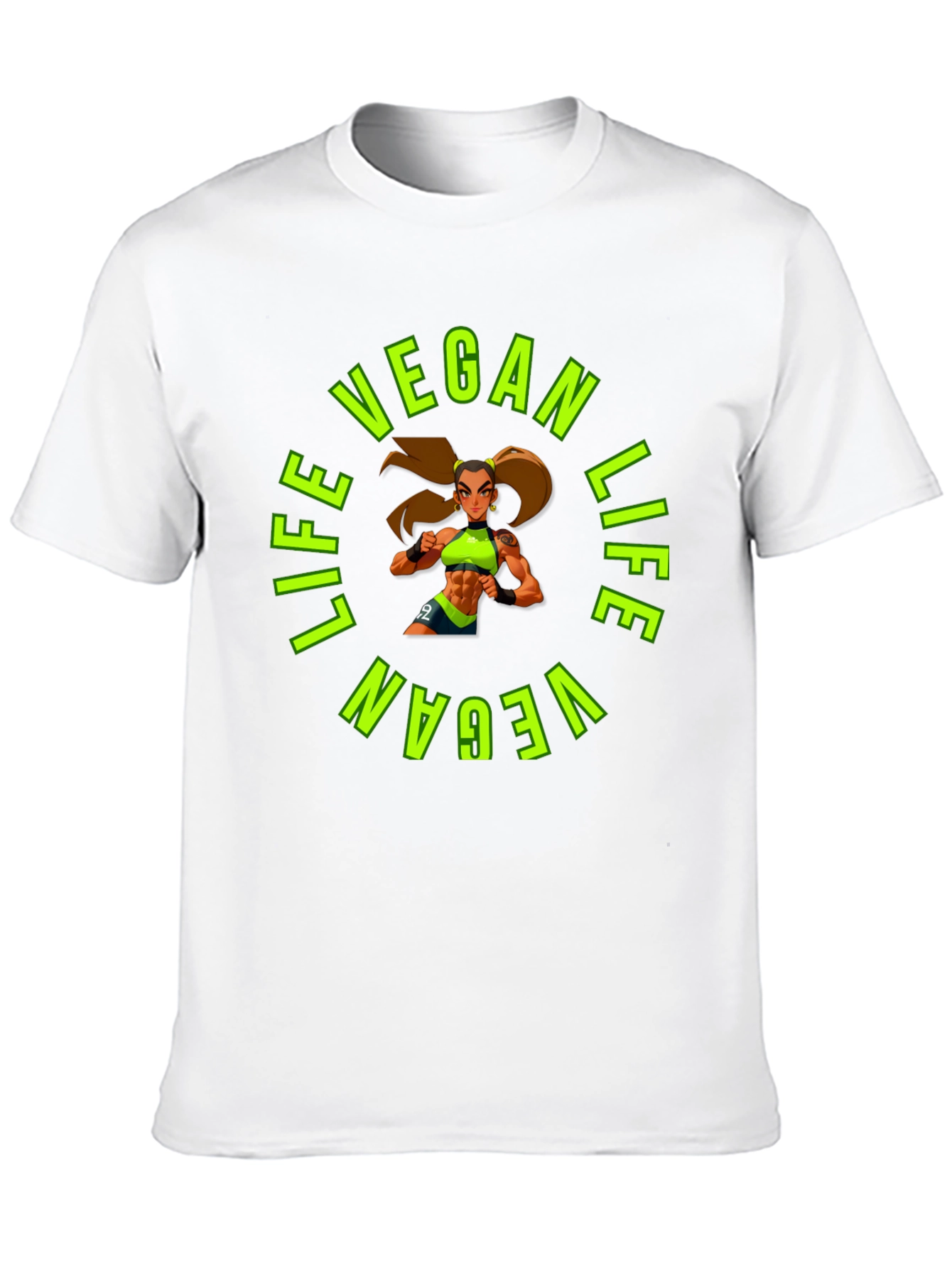 Vegan Life Graphic Tee - Black T-Shirt