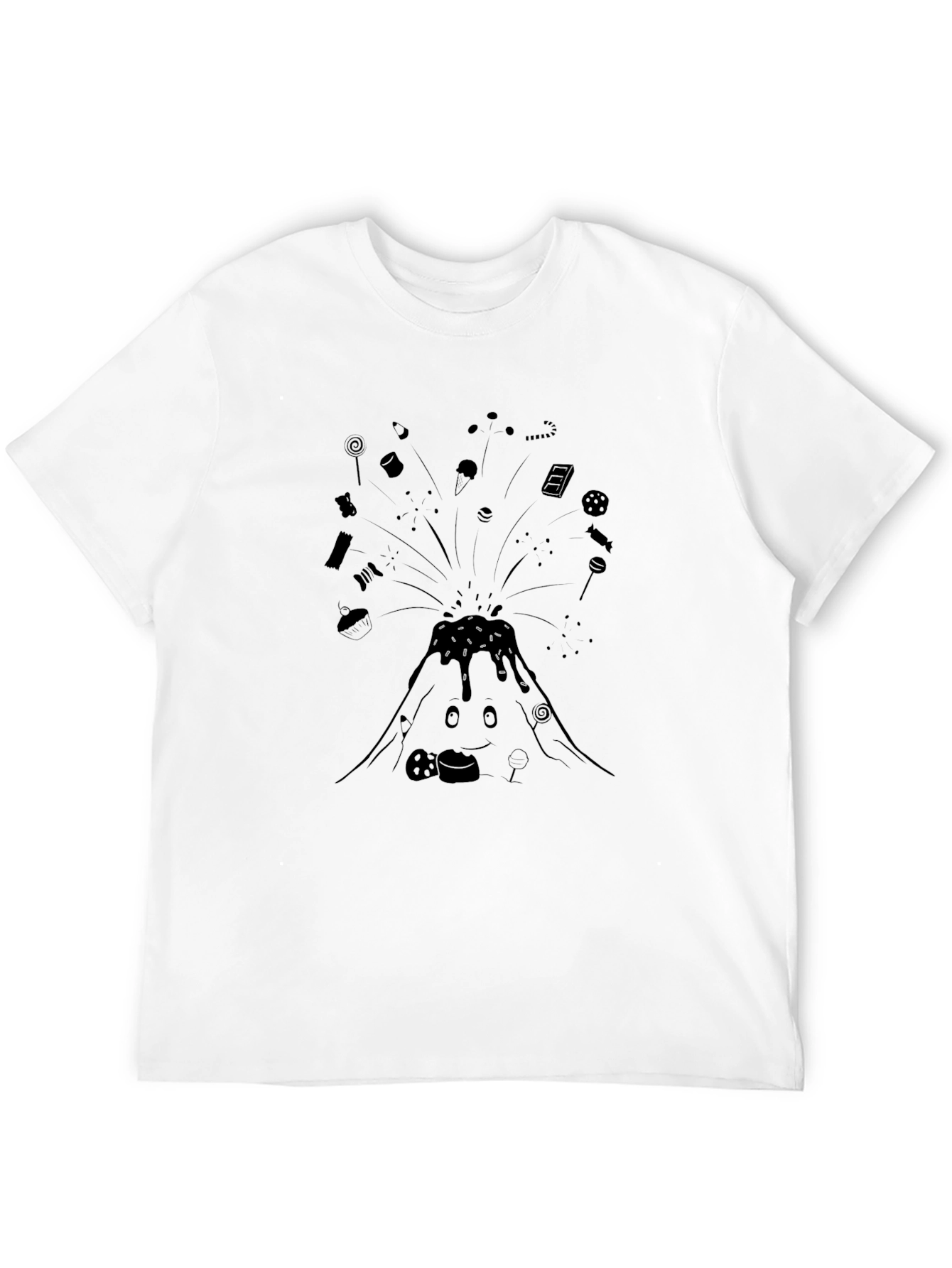 Candy Volcano Black T-Shirt