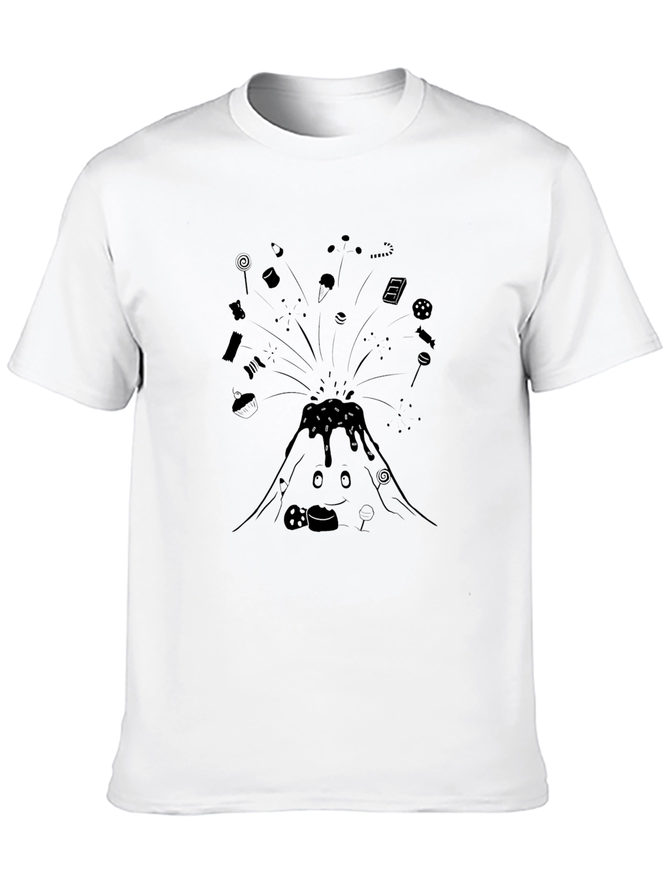 Candy Volcano Black T-Shirt