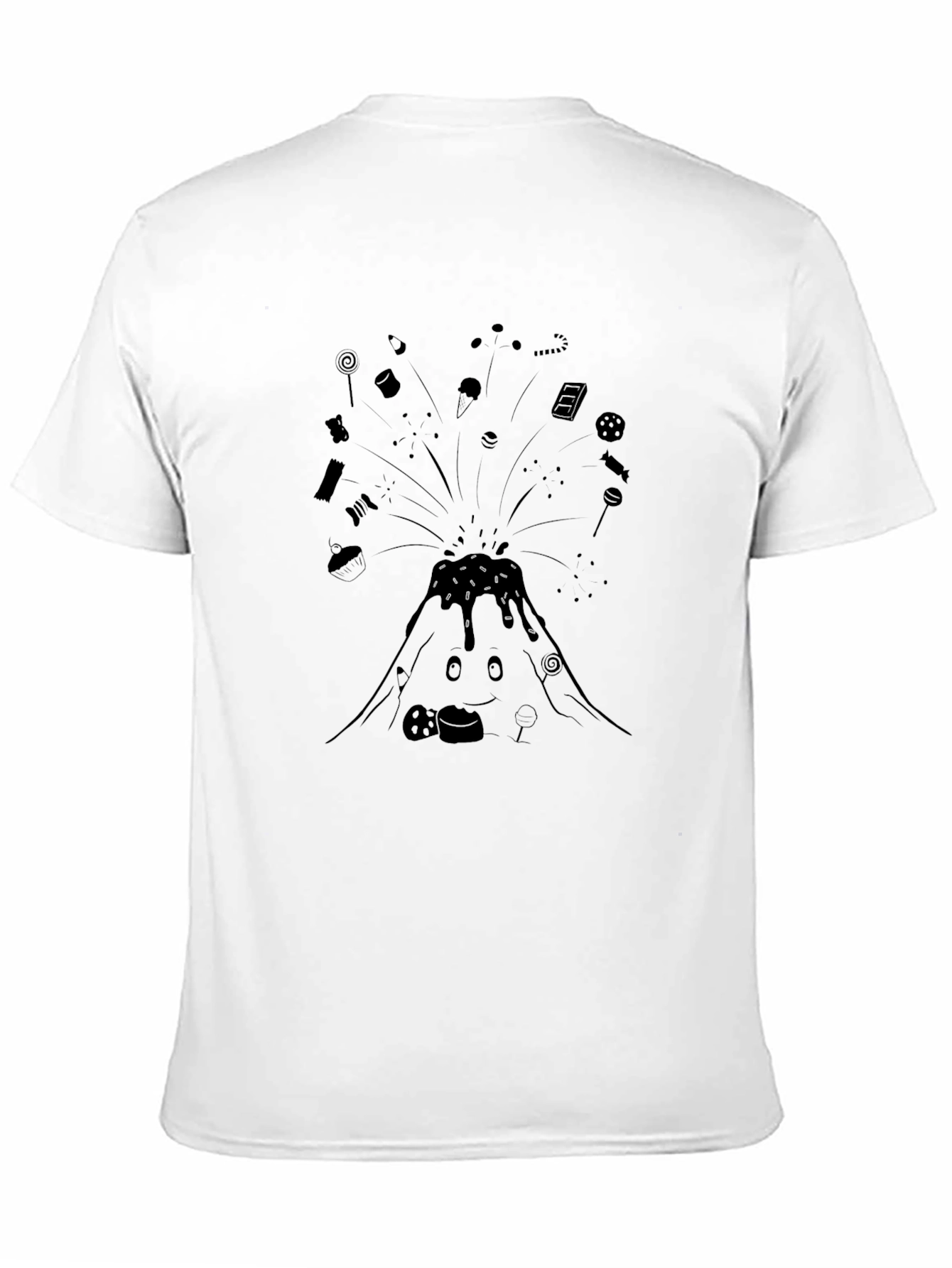 Candy Volcano Black T-Shirt