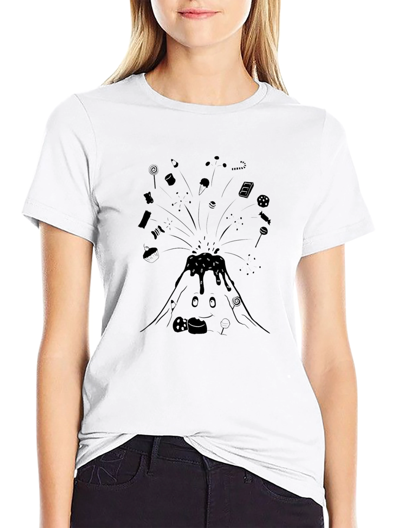 Candy Volcano Black T-Shirt