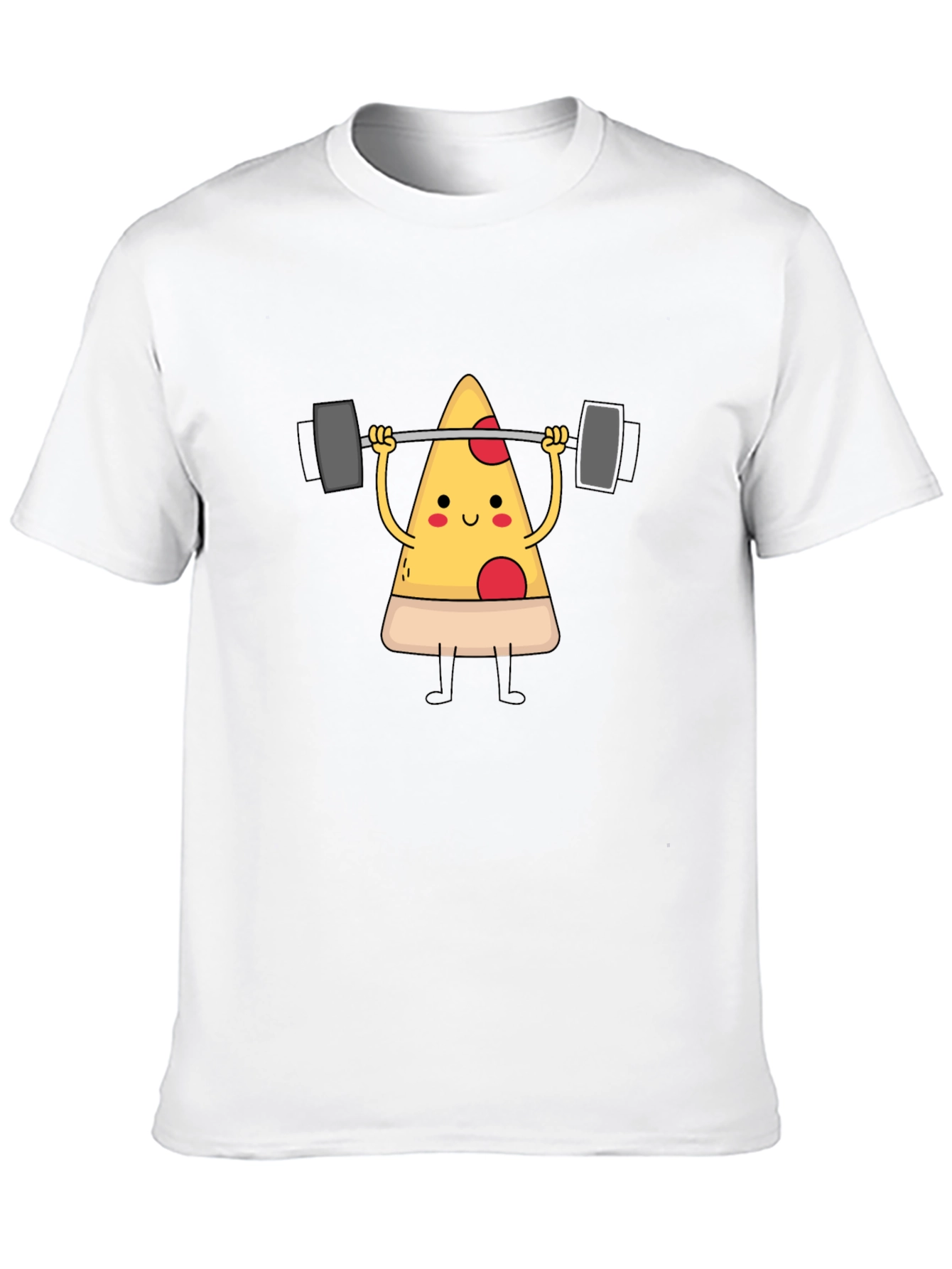 Pizza Lifting Barbell Graphic T-Shirt