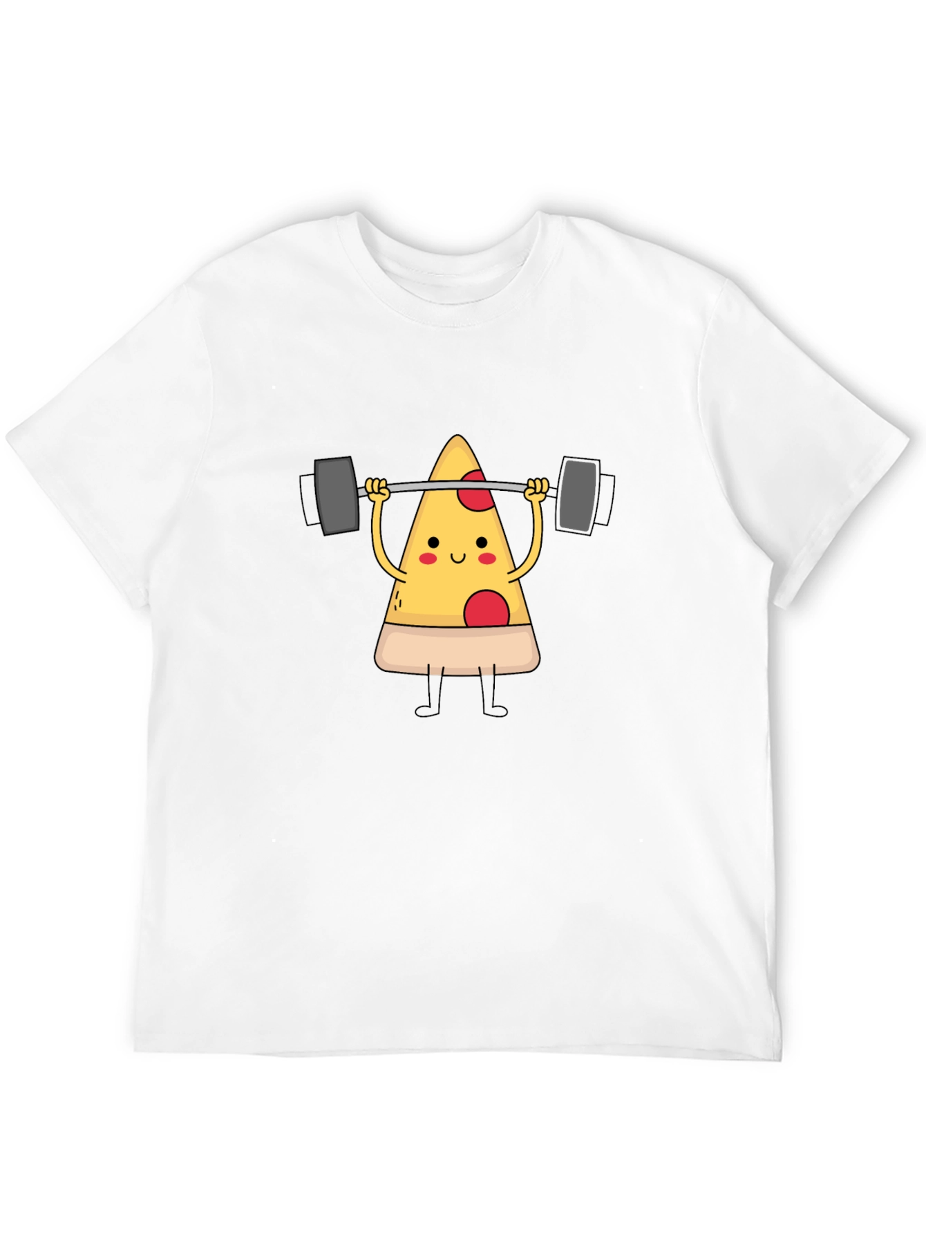 Pizza Lifting Barbell Graphic T-Shirt
