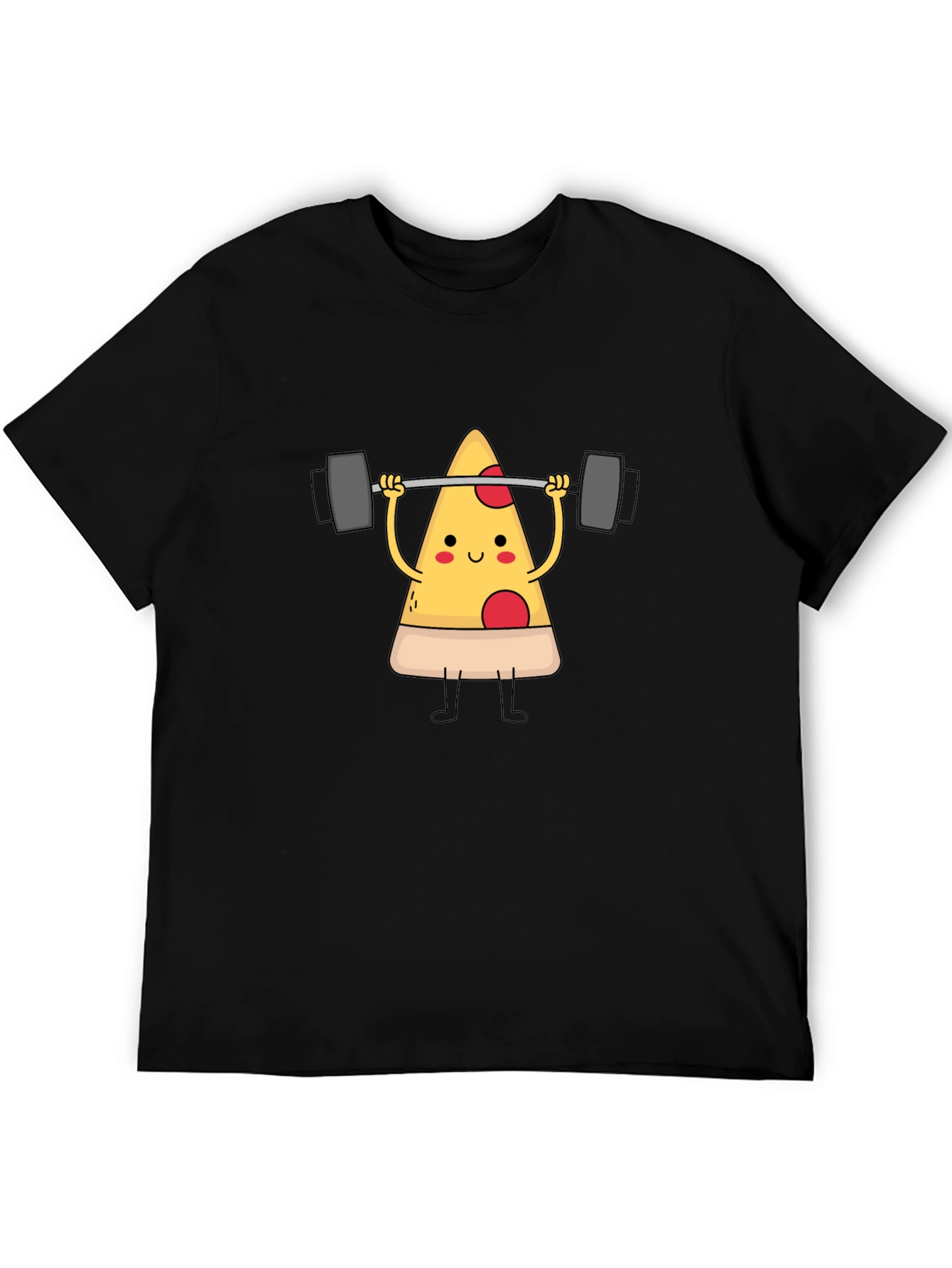 Pizza Lifting Barbell Graphic T-Shirt