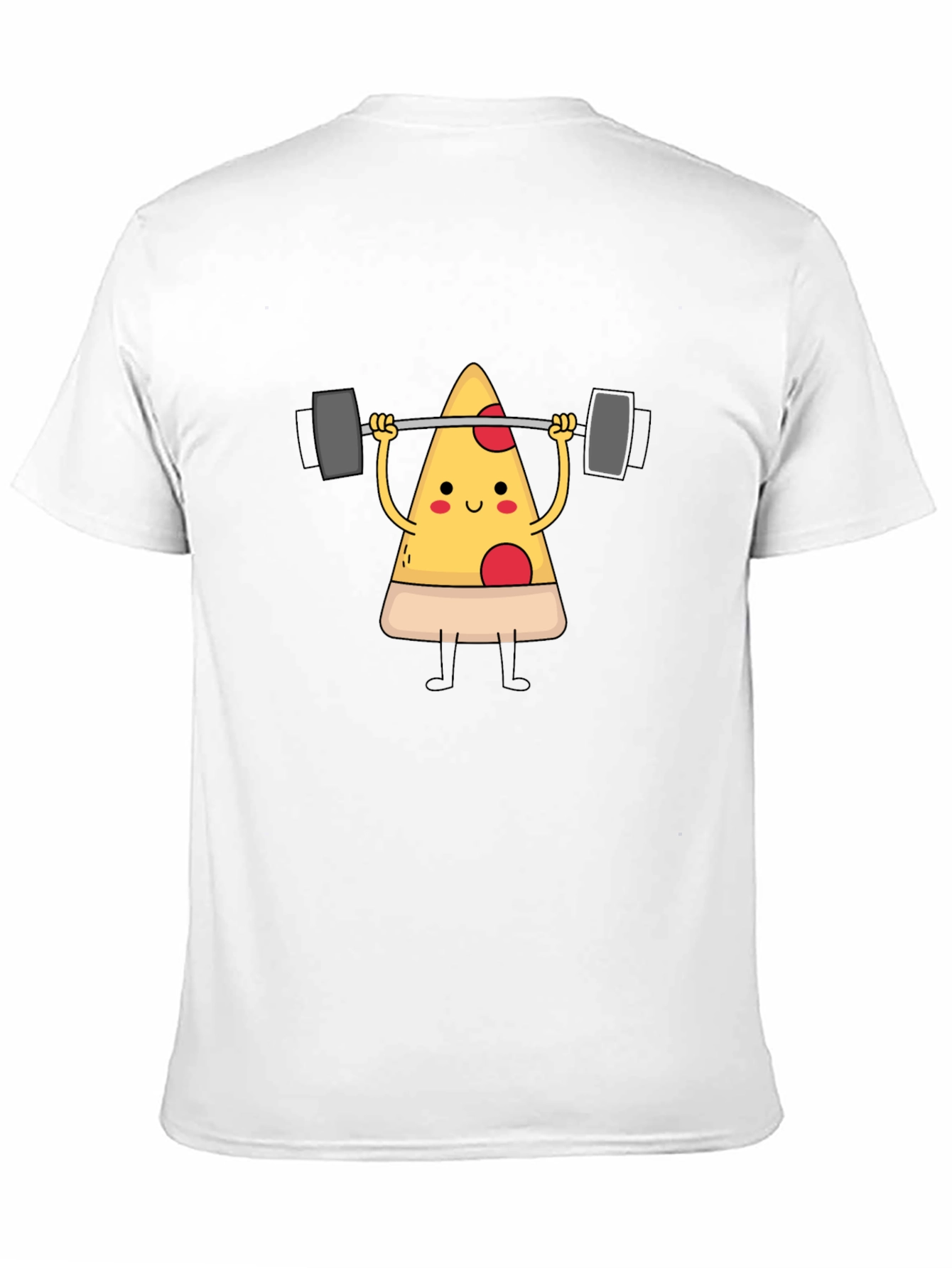 Pizza Lifting Barbell Graphic T-Shirt
