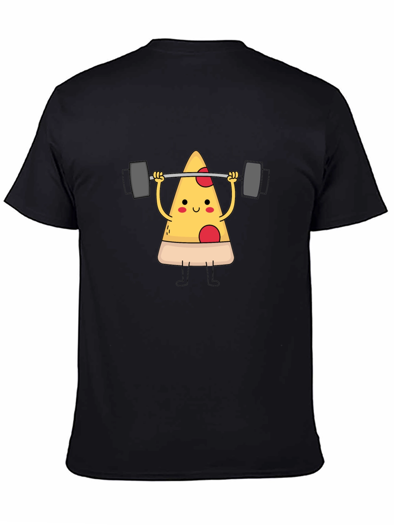 Pizza Lifting Barbell Graphic T-Shirt