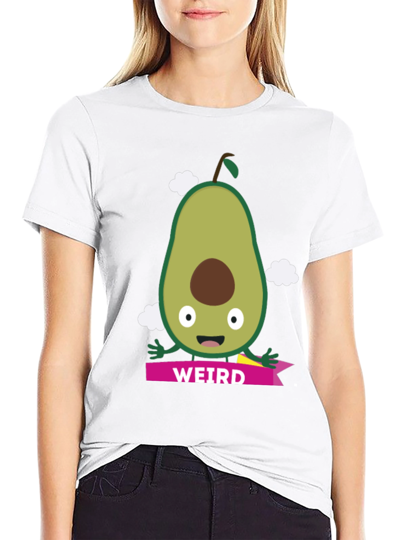 Weird Avocado Graphic T-Shirt - Fun & Quirky Tee