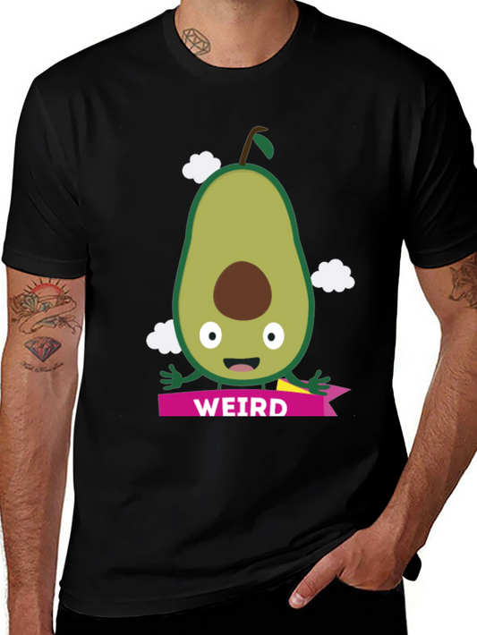 Weird Avocado Graphic T-Shirt - Fun & Quirky Tee