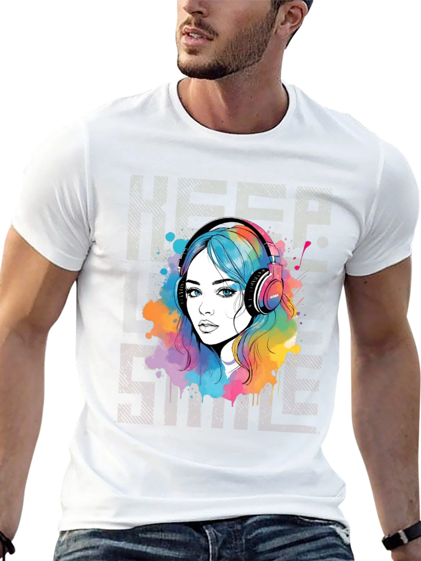 Colorful Music Lover T-Shirt