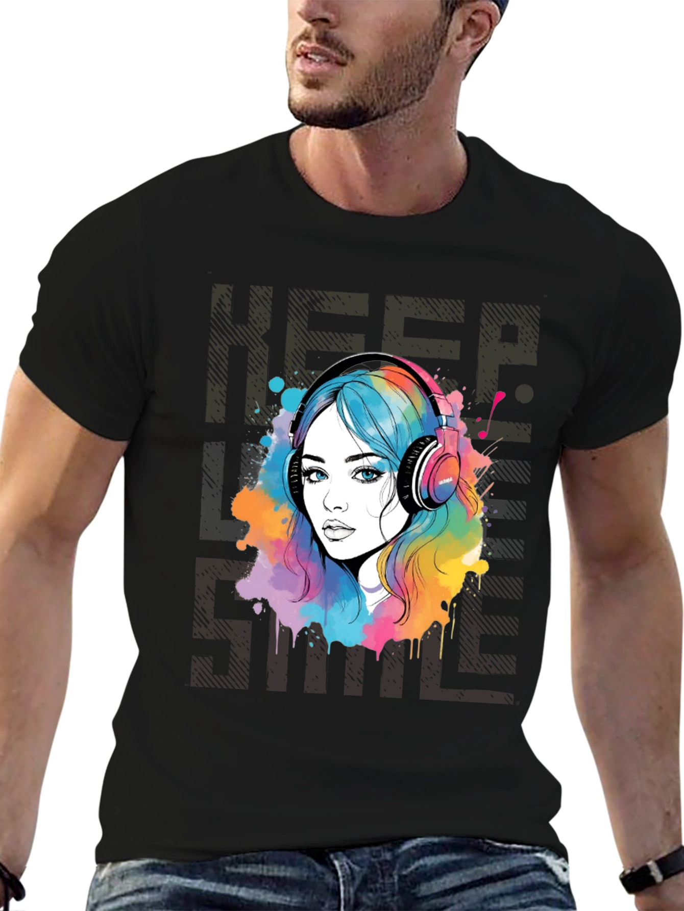 Colorful Music Lover T-Shirt