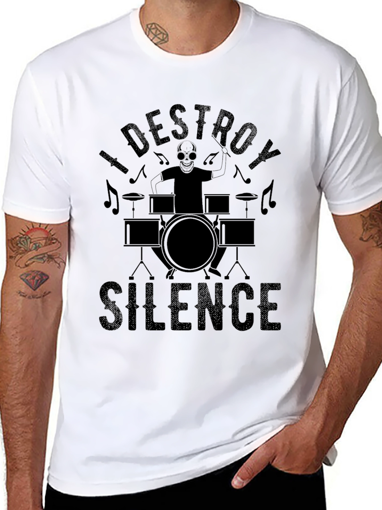 I Destroy Silence Black T-Shirt