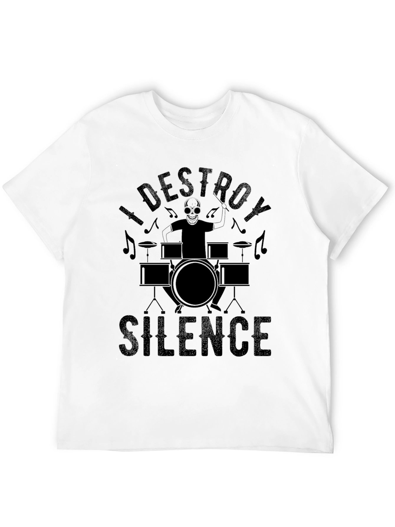 I Destroy Silence Black T-Shirt