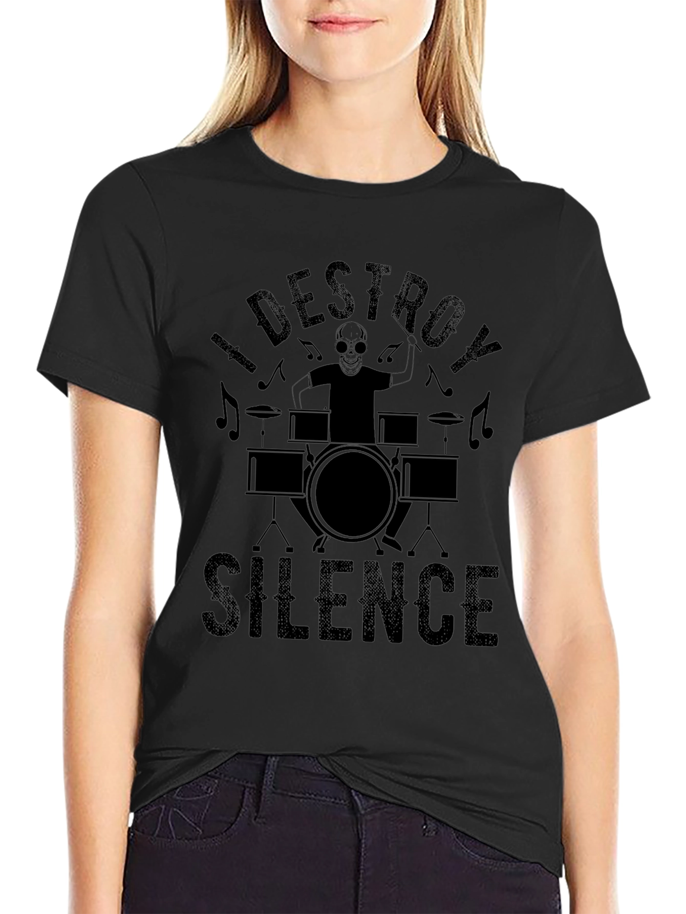 I Destroy Silence Black T-Shirt