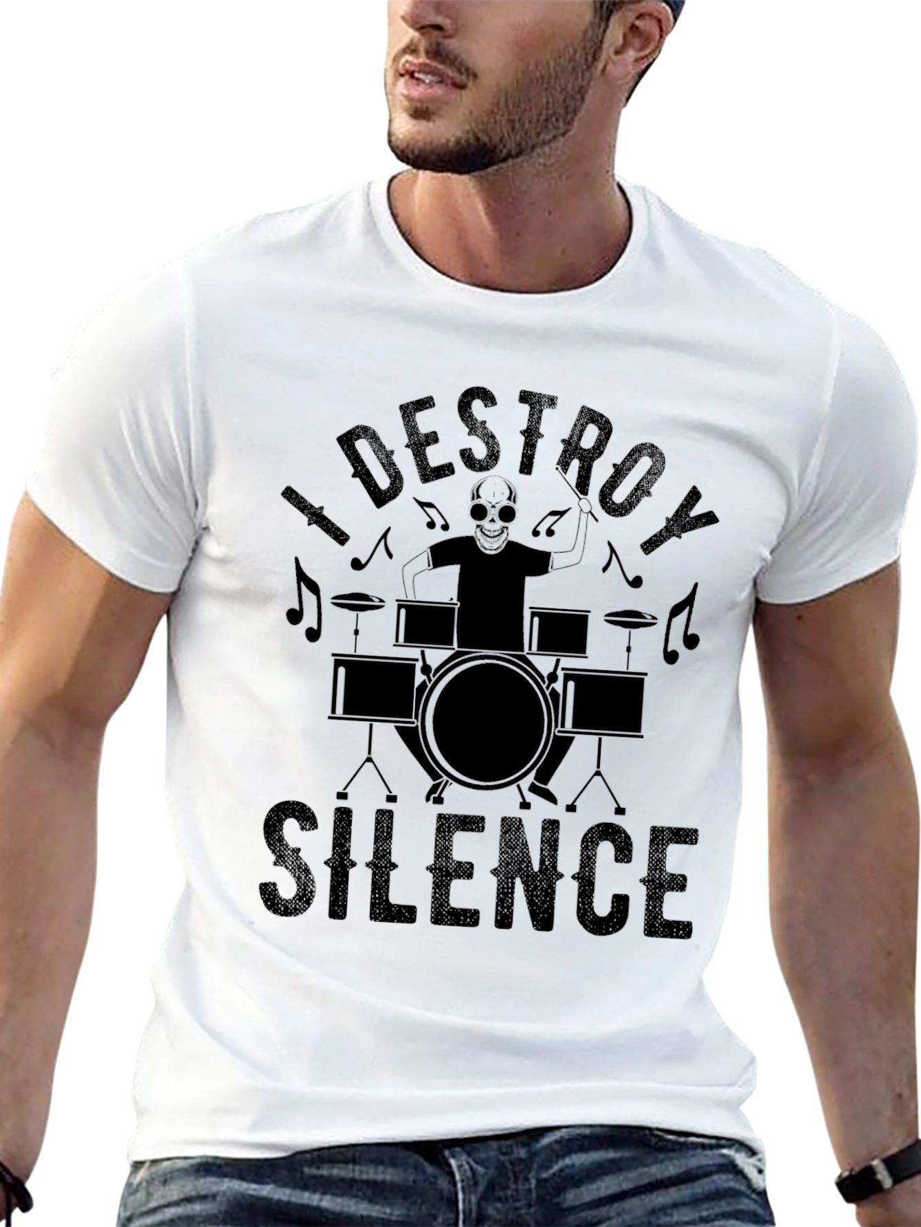 I Destroy Silence Black T-Shirt