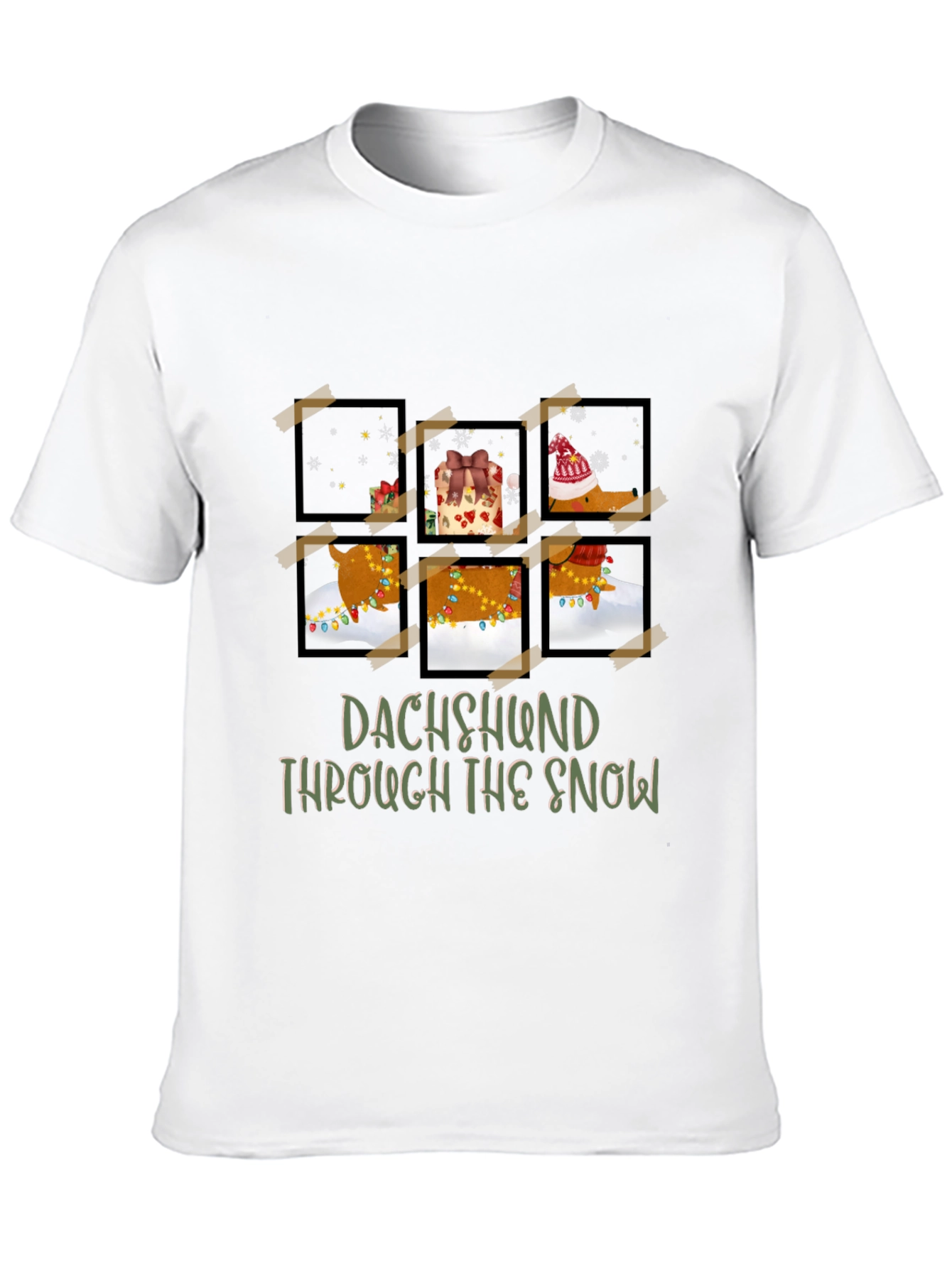 Dachshund Through The Snow Graphic Tee