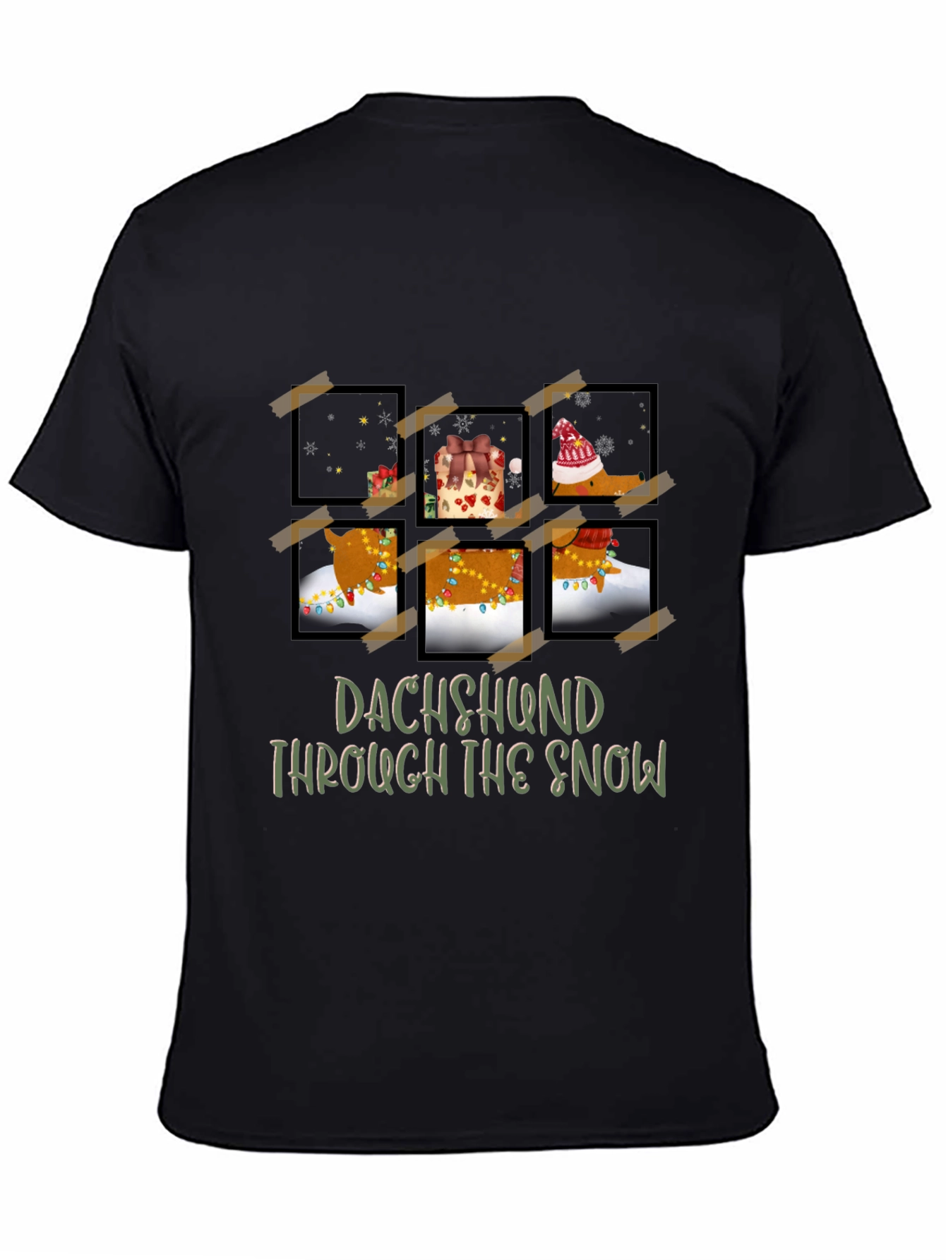 Dachshund Through The Snow Graphic Tee