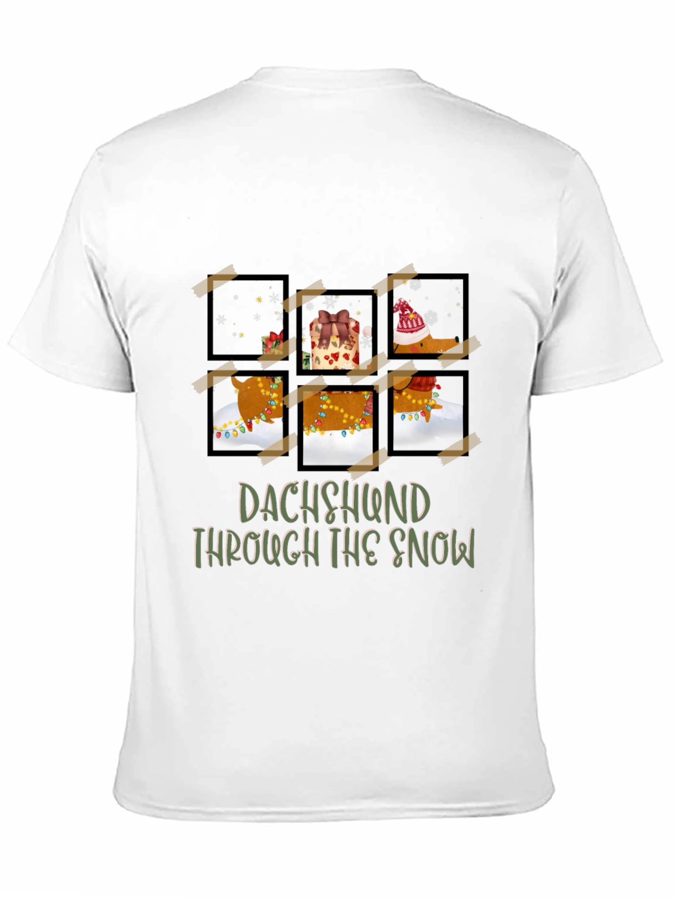 Dachshund Through The Snow Graphic Tee