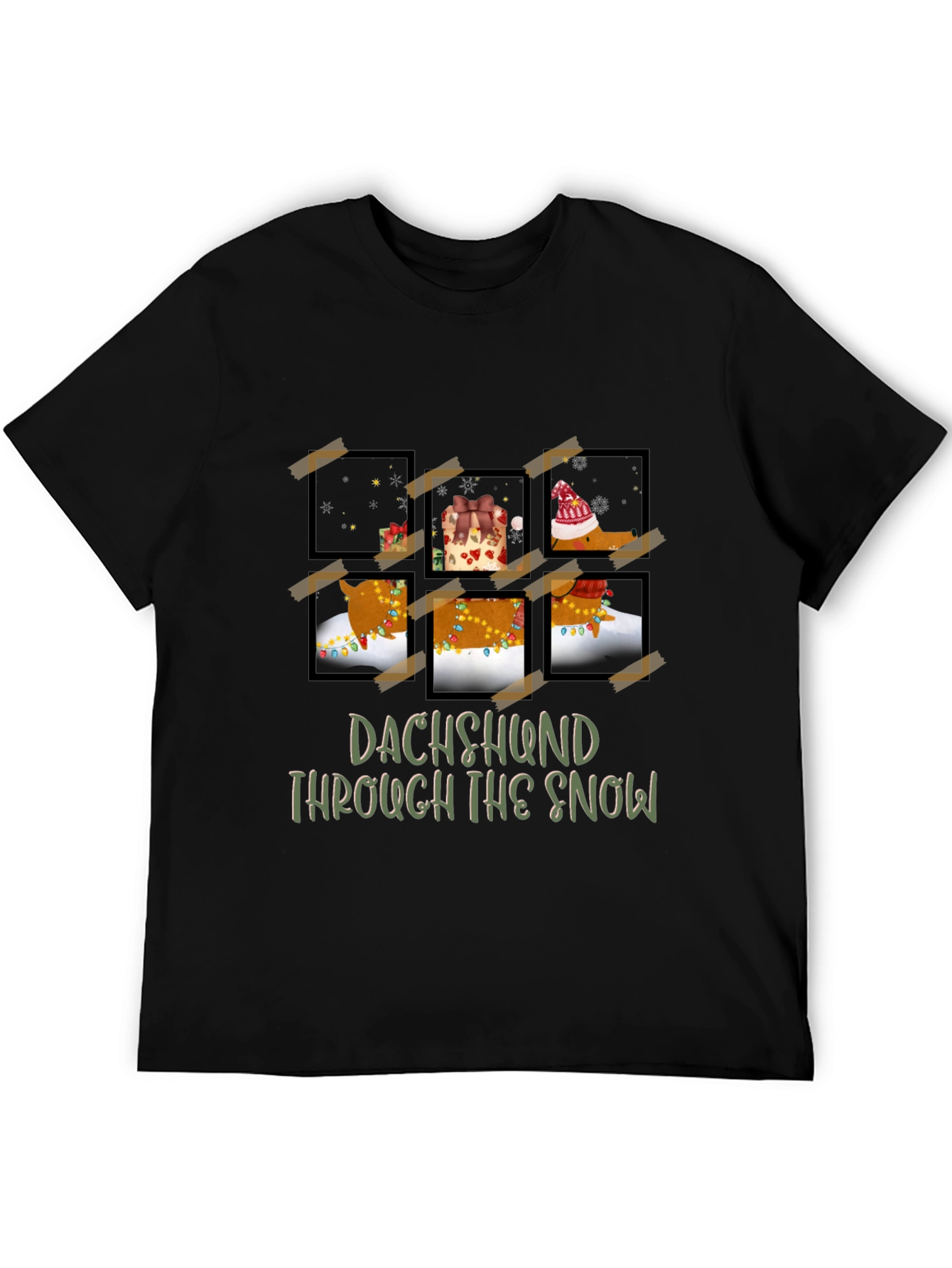 Dachshund Through The Snow Graphic Tee
