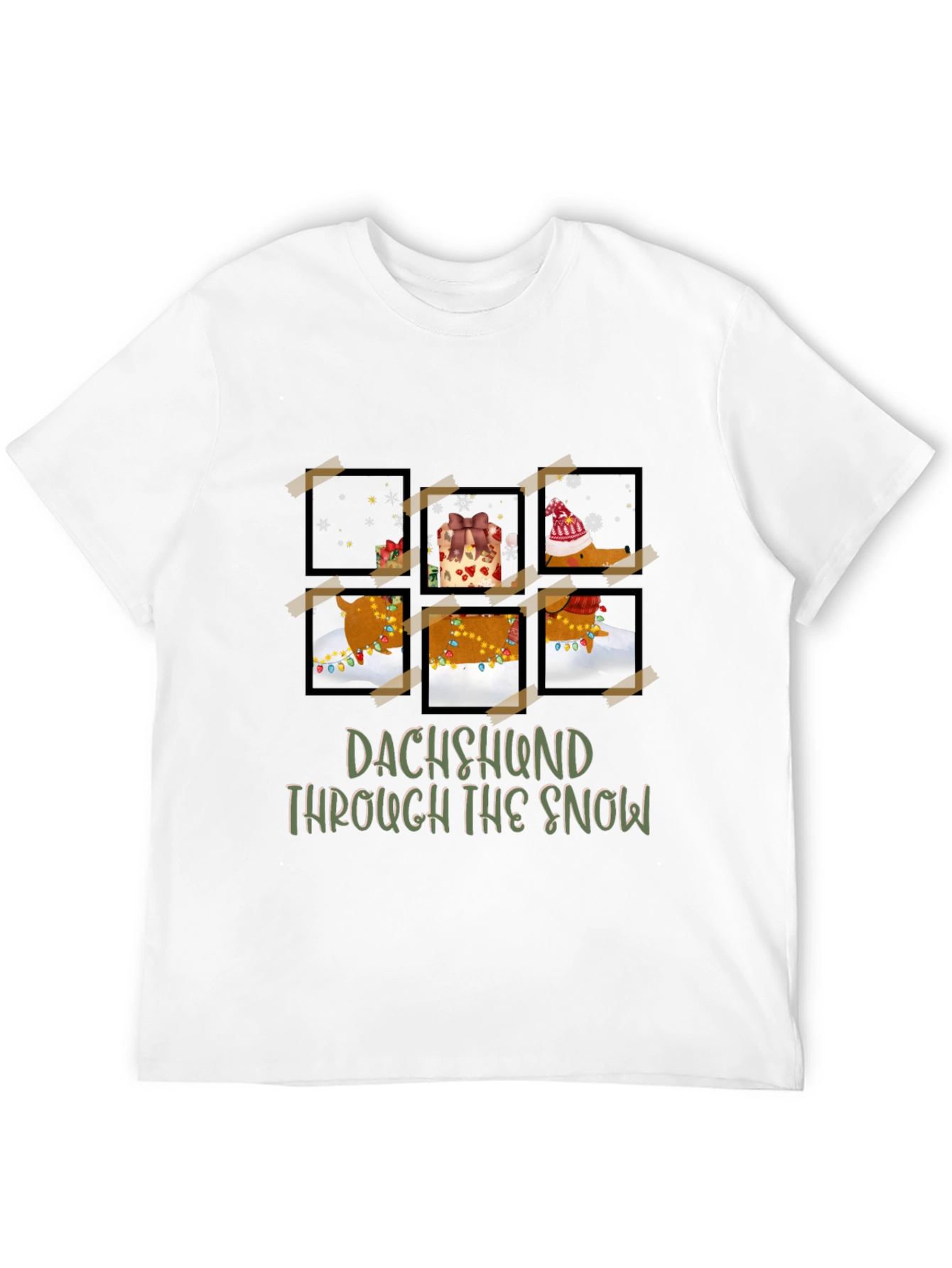 Dachshund Through The Snow Graphic Tee